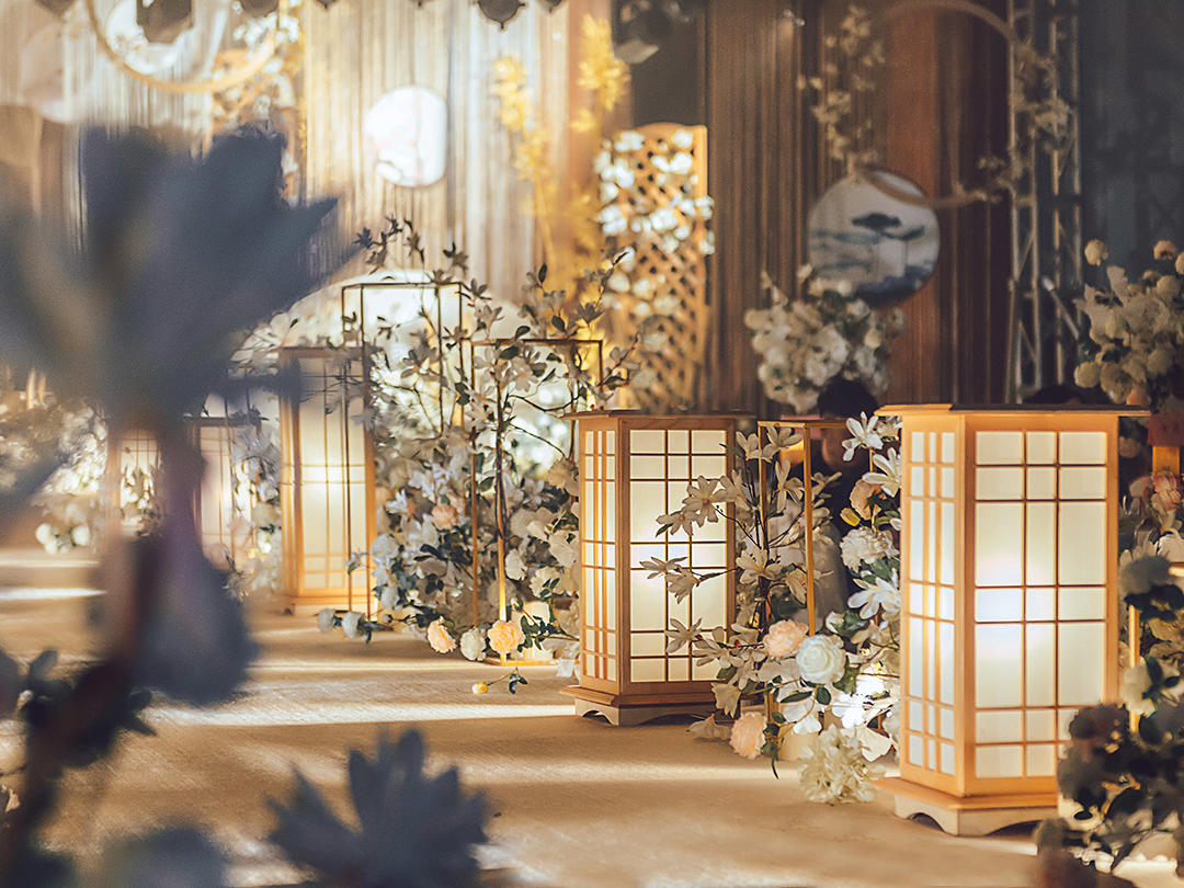 【天空之城】香槟色新中式婚礼 赠送中式婚礼主持