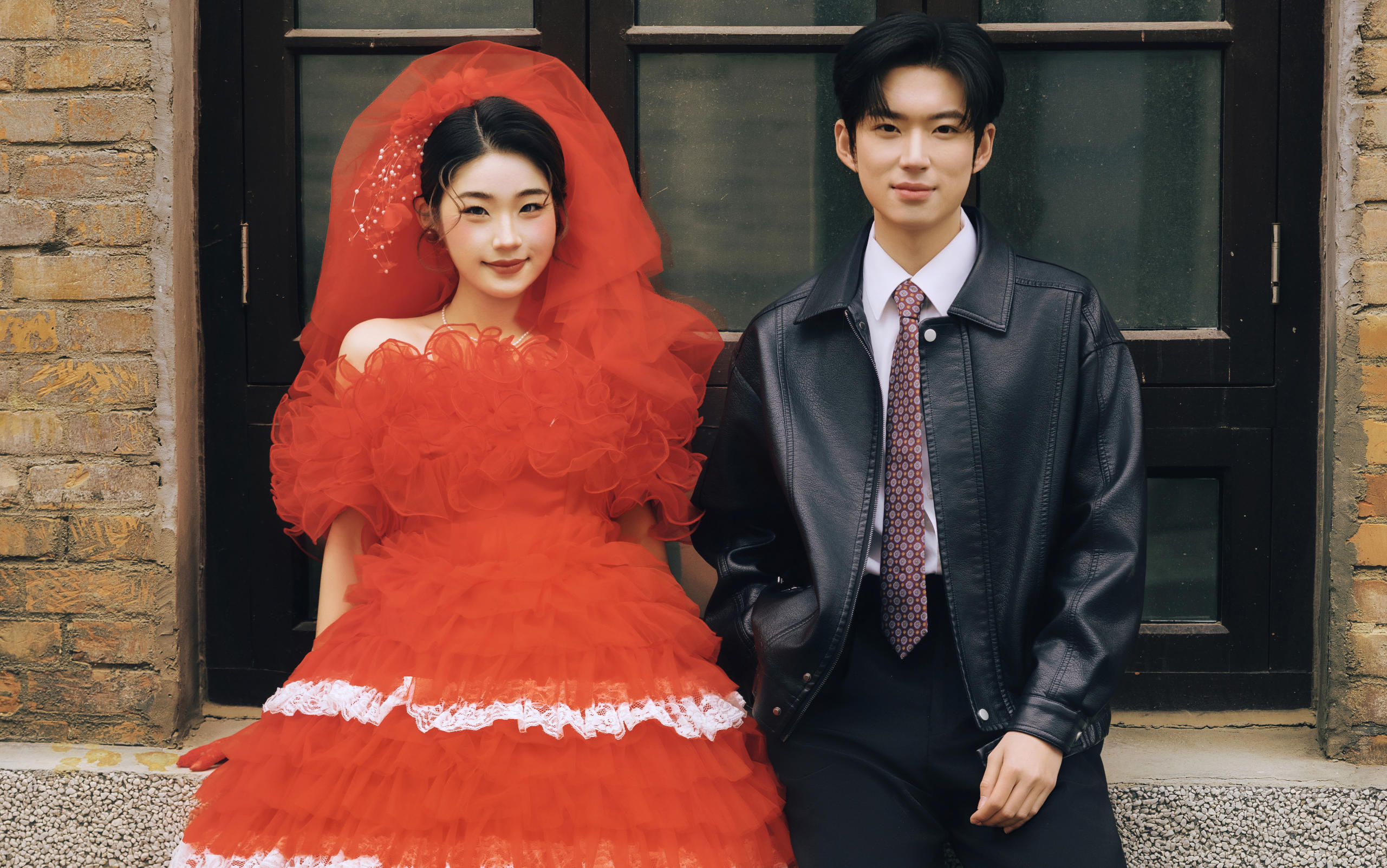 港风喜嫁婚纱照活人感拉🈵，梦回90年代