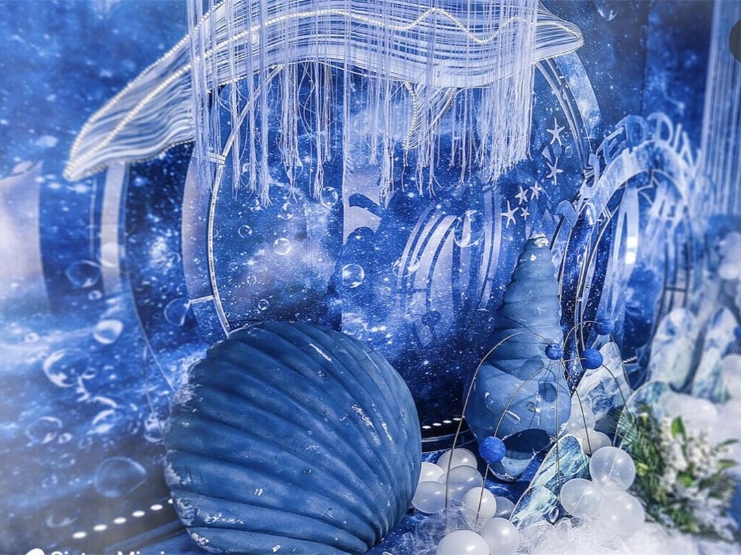 蓝色海洋 +优惠劵+个性定制+四大金刚