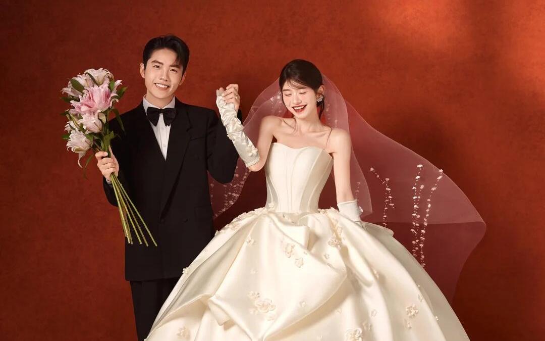 氣血很足的美?。♀徧m頭紗配主紗太高級了吧