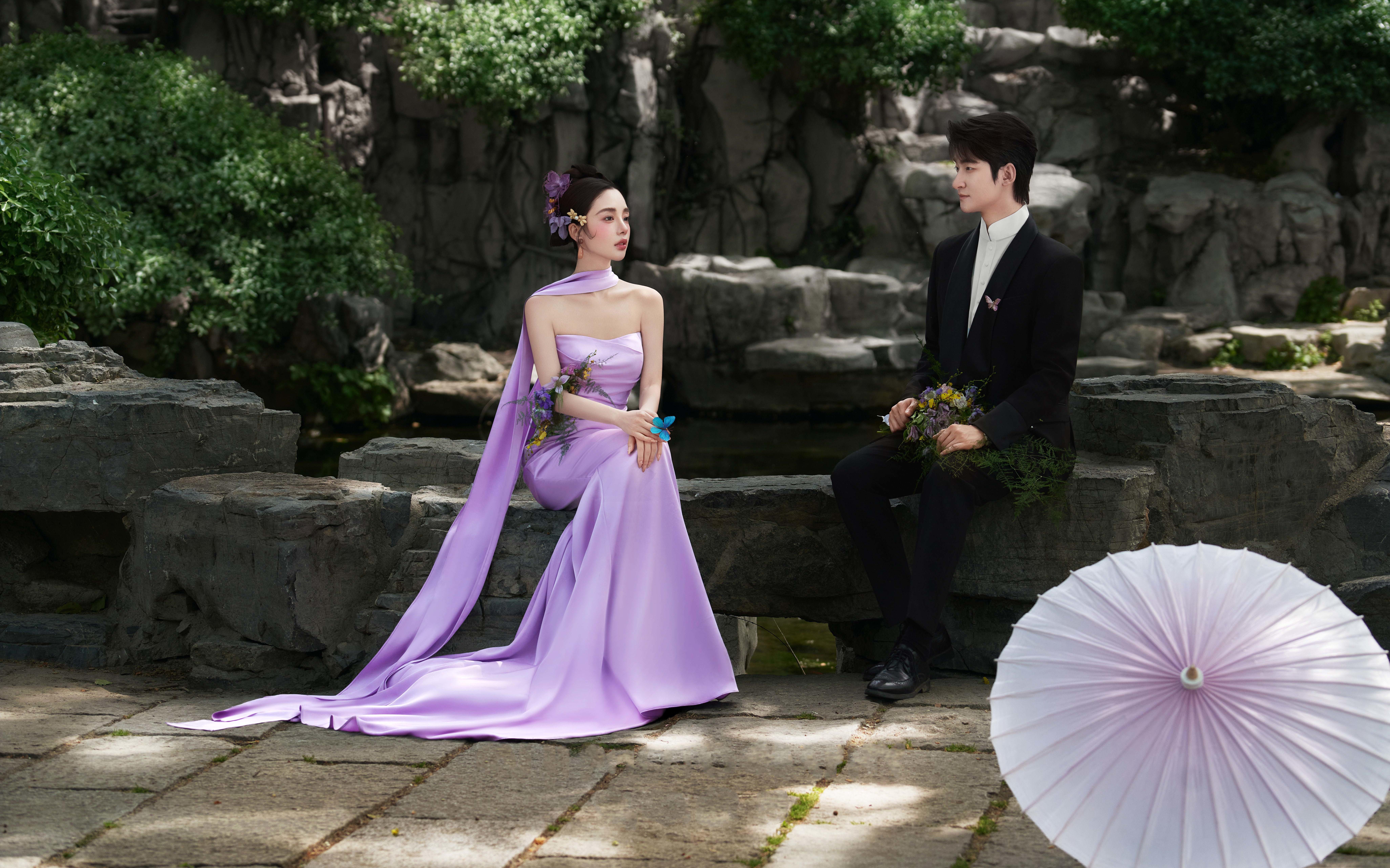 紫气东来|被这组新中式婚纱照美到窒息