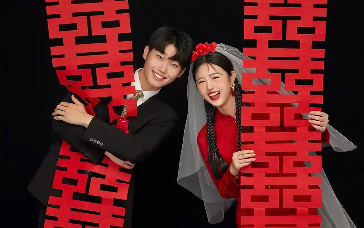 【优格】红与黑交织的喜嫁美学婚纱照