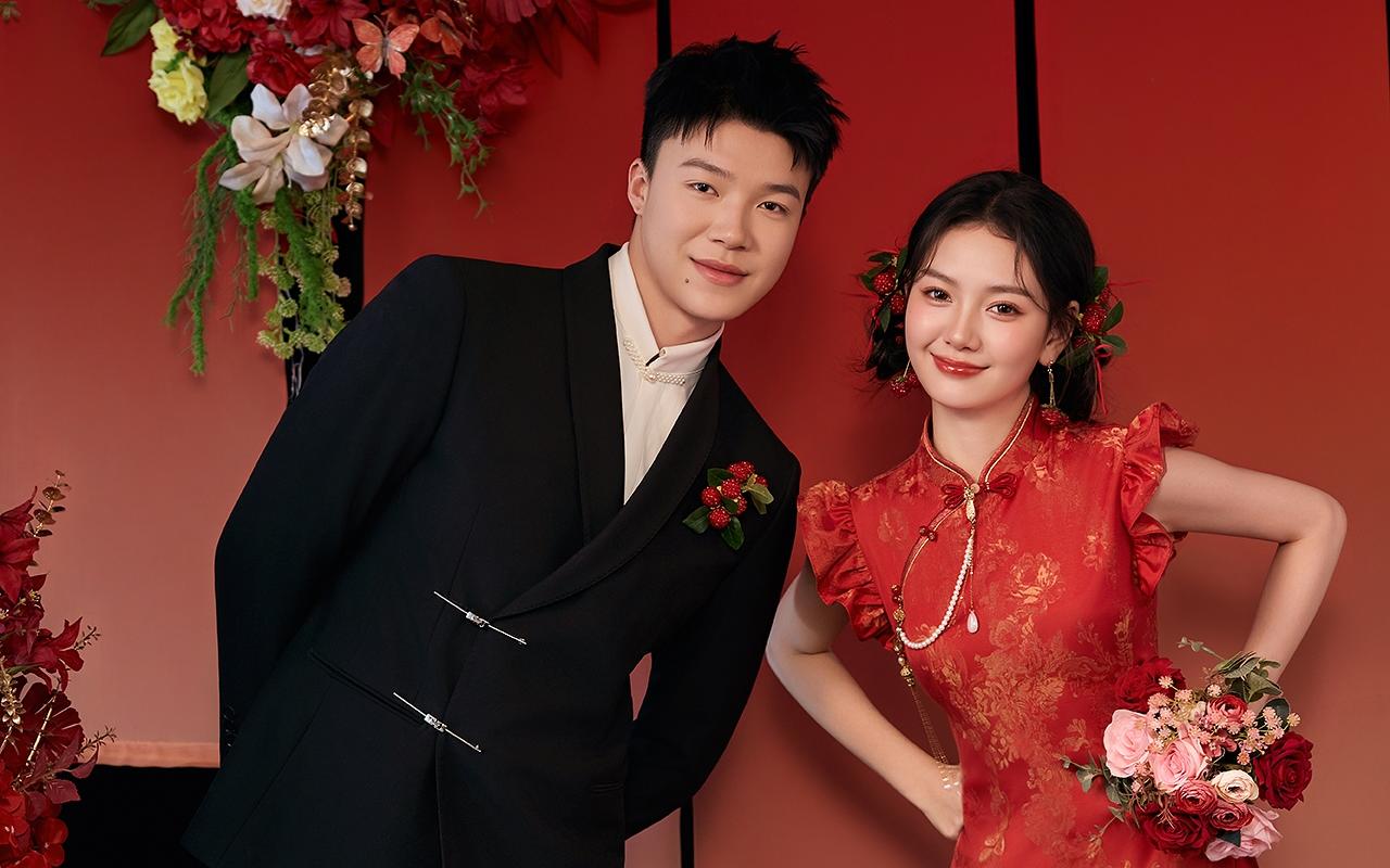 💮新中式旗袍婚纱照｜一抹红妆，一生欢喜💮