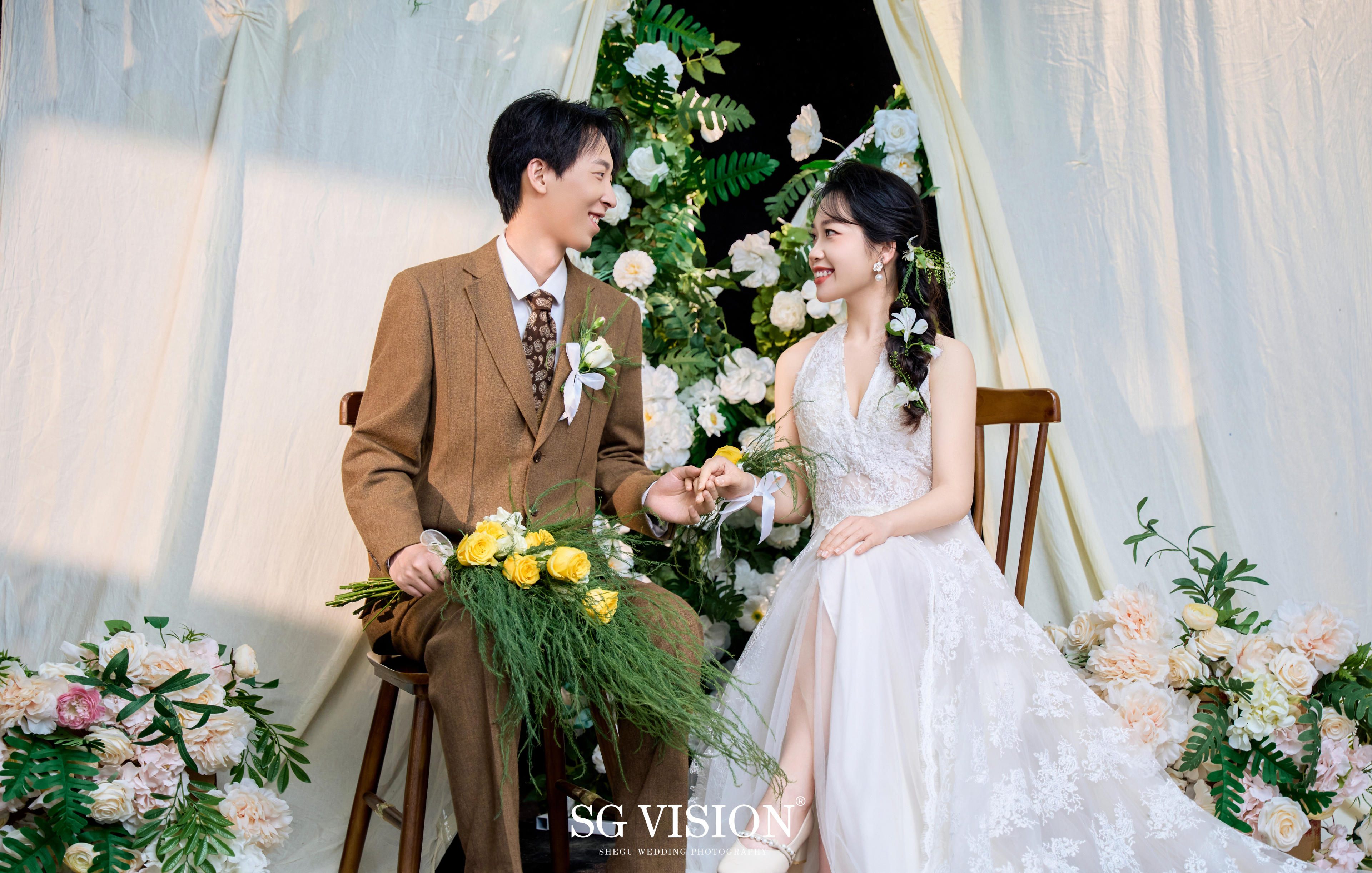 美到犯規(guī)??一眼淪陷的韓式小清新婚紗照