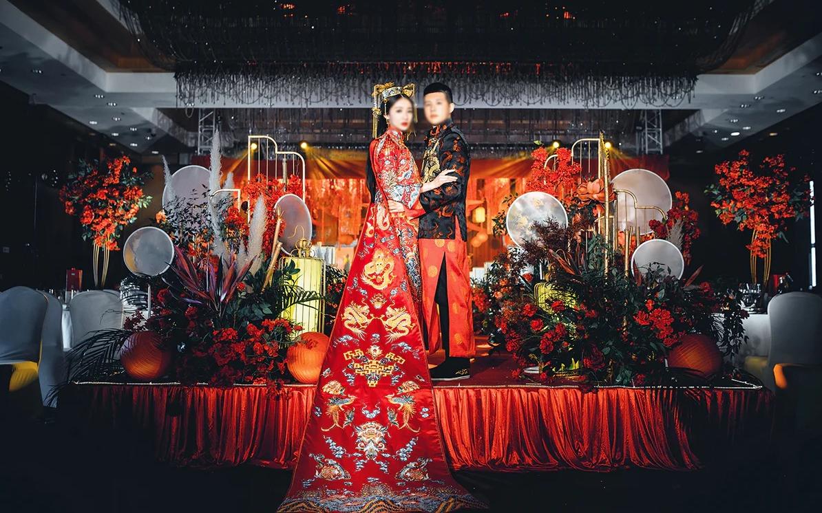 龙凤呈祥红色中式传统婚礼