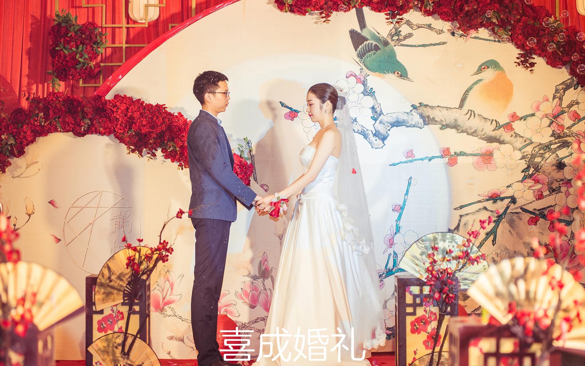 【鹊悦】新中式婚礼 红玫灯盏