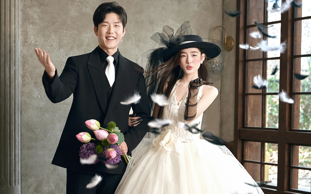 【sweet】甜酷兼具时尚感的法式婚纱照