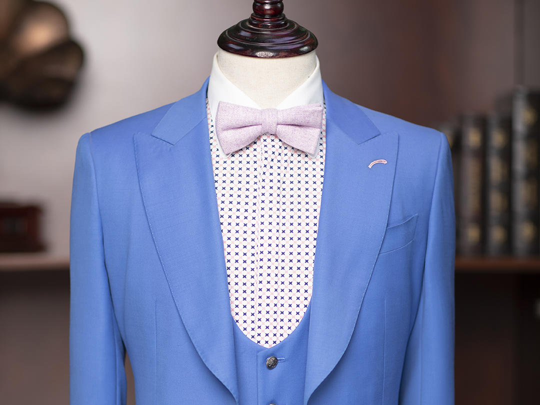 VBC Super110‘S轻薄冰蓝色套西