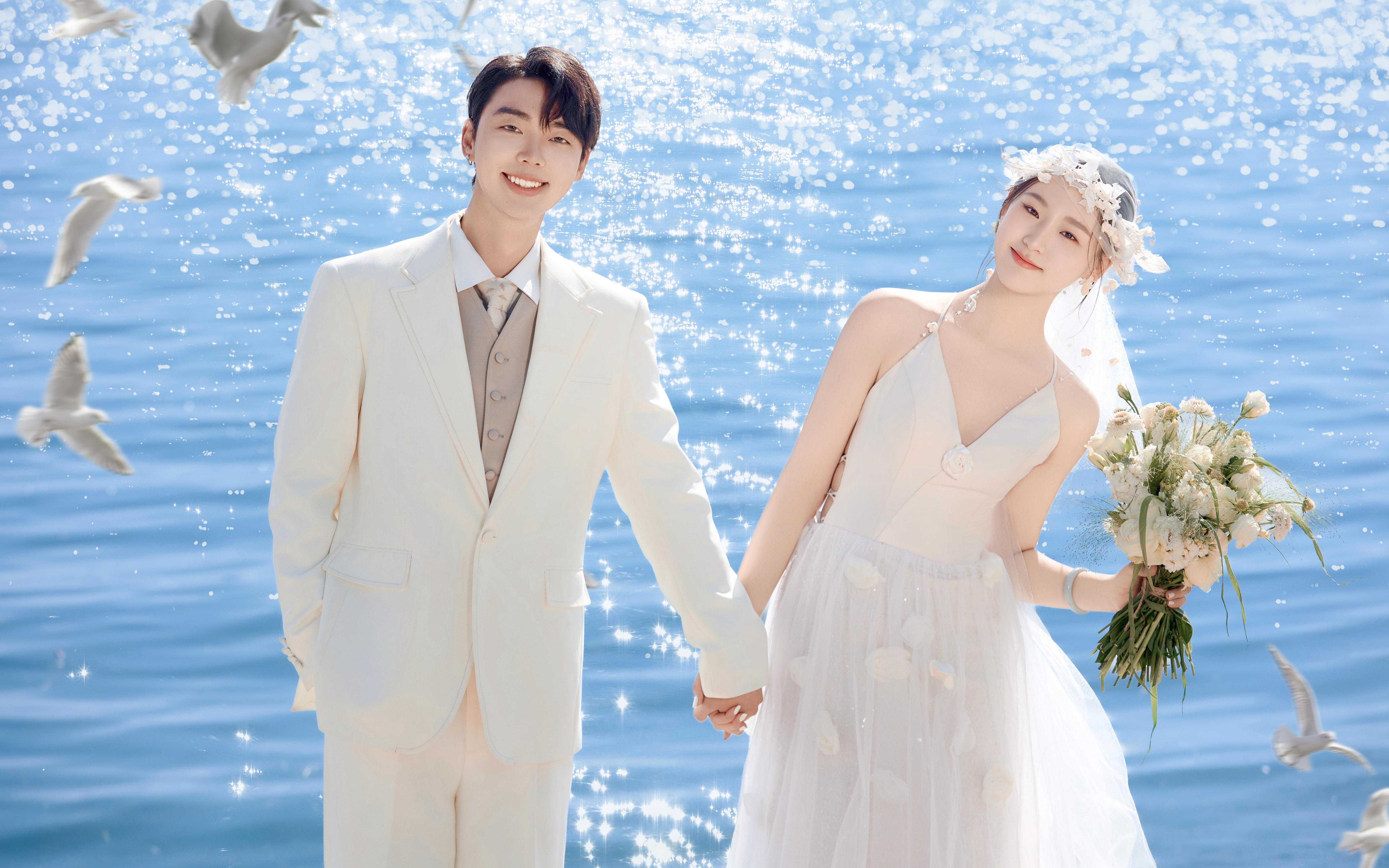 《向海告白 | 海鷗與花束的溫柔瞬間》