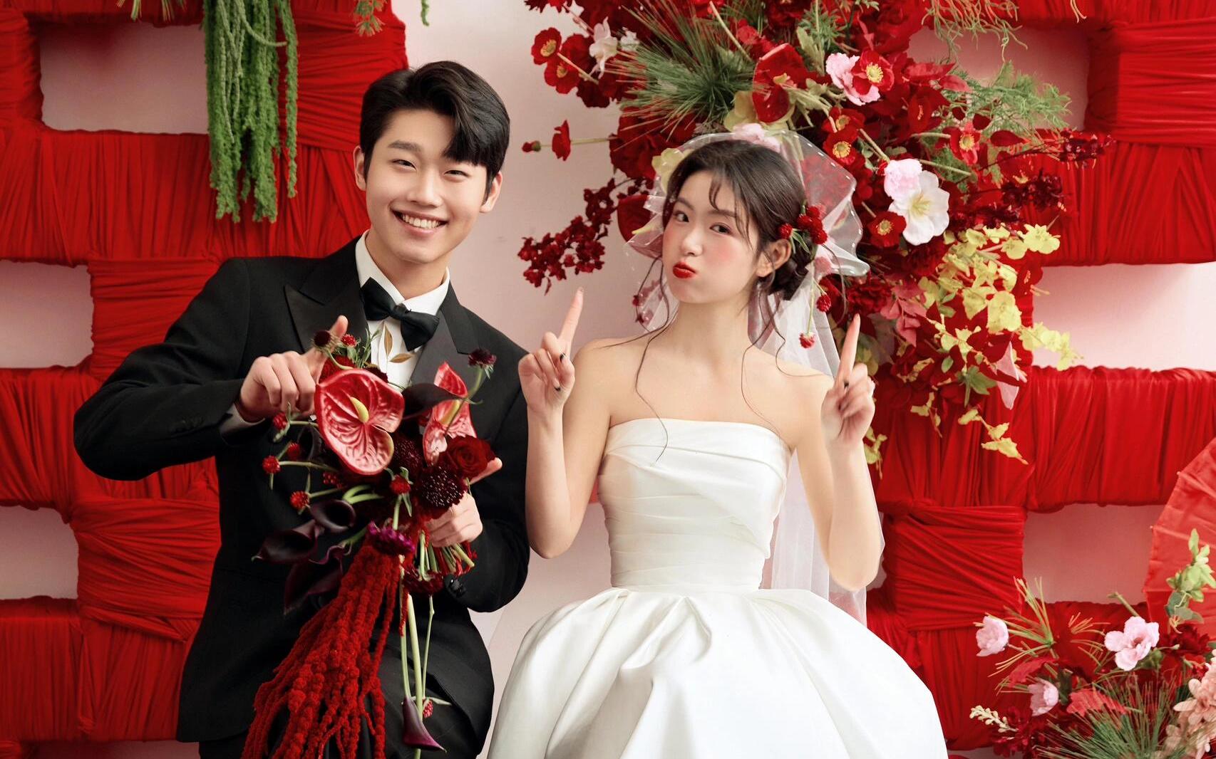 被夸爆的大喜字喜嫁婚纱照直接封神‼️