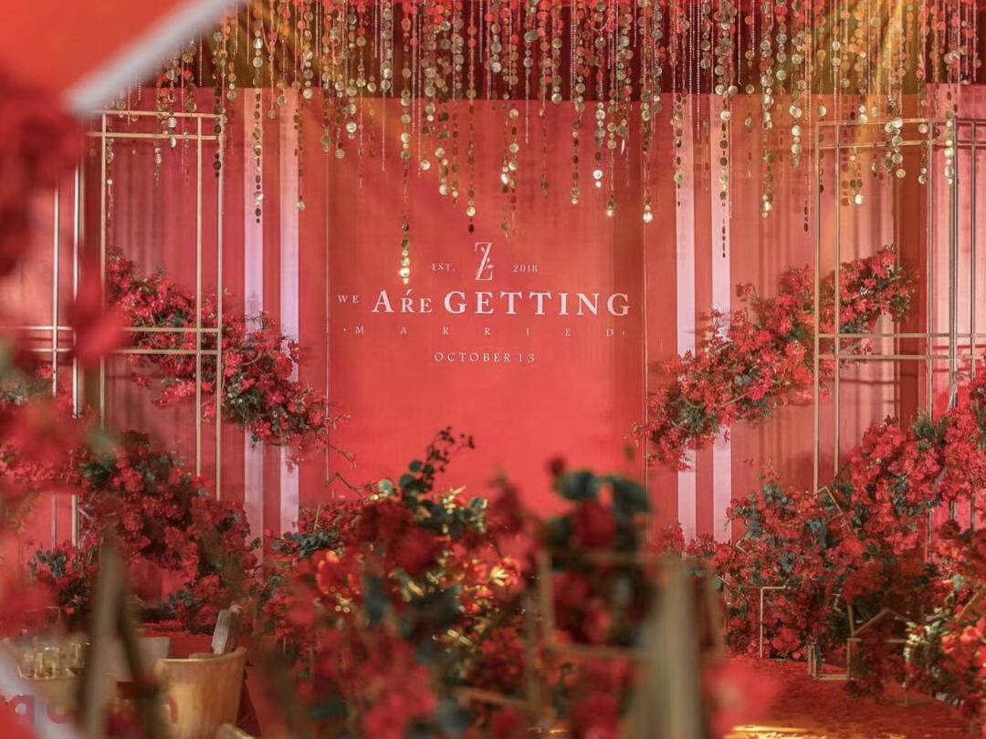 酒店现代大气风-红色婚礼