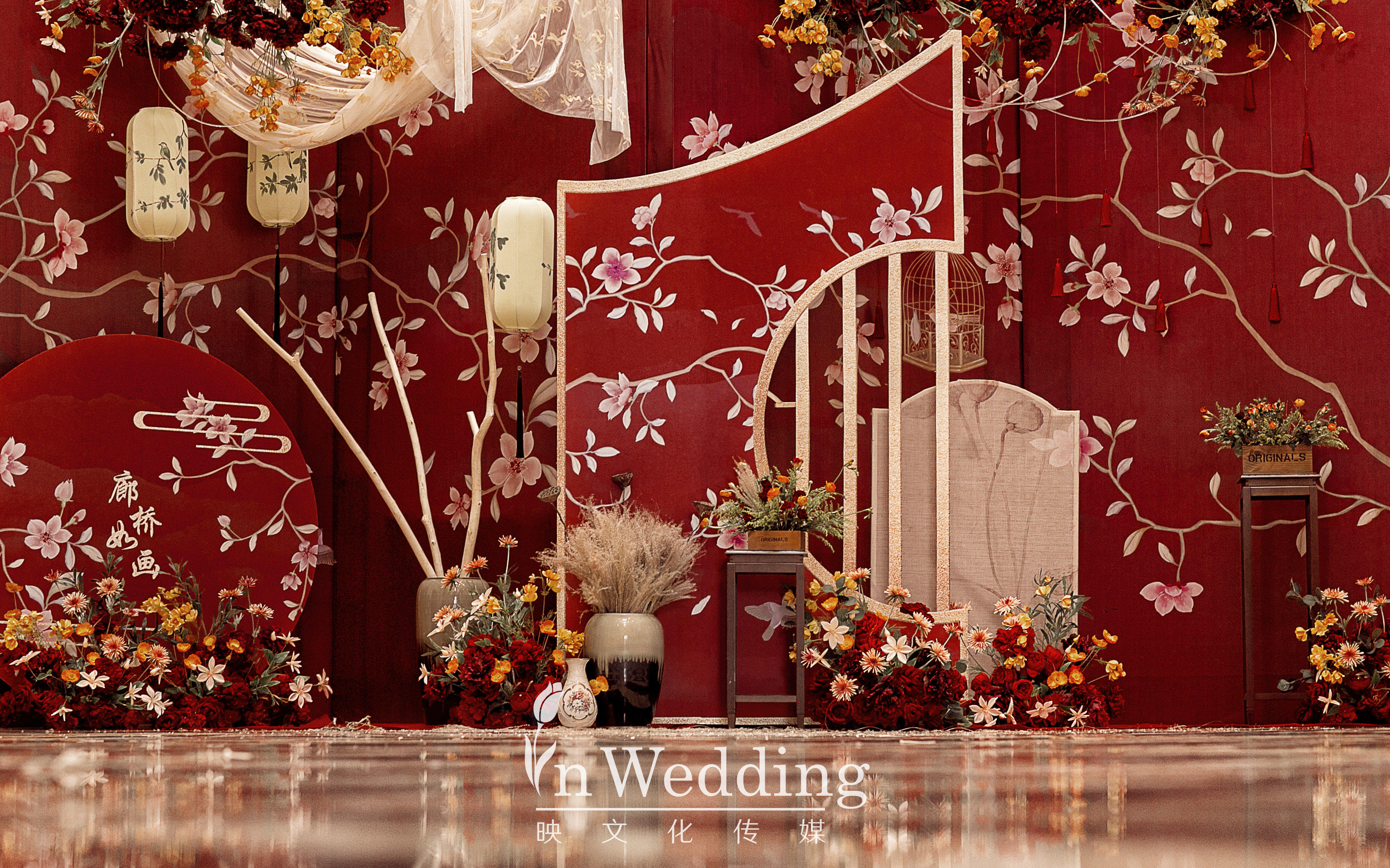 《廊桥入画》绝对不俗的红色新中式婚礼