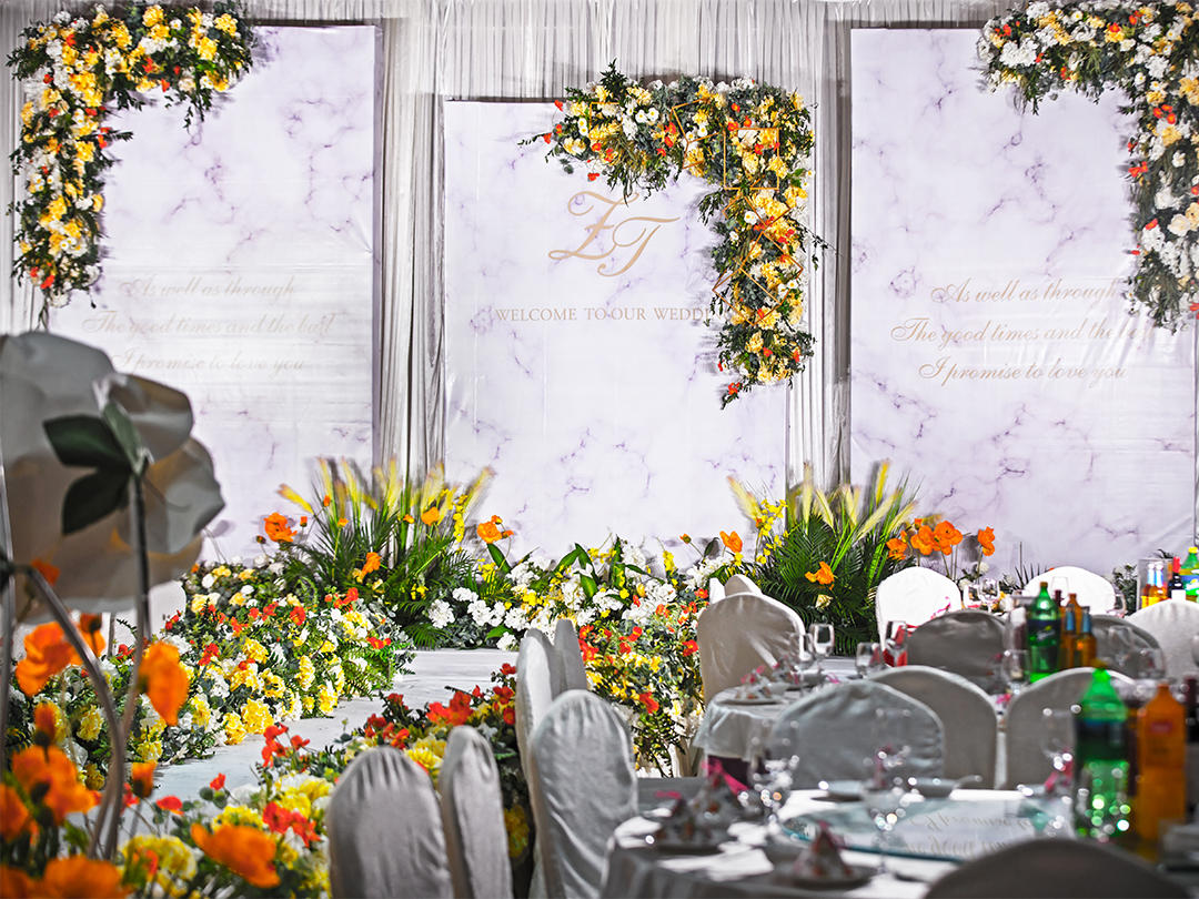 夏季优选【大理石黄白色婚礼】