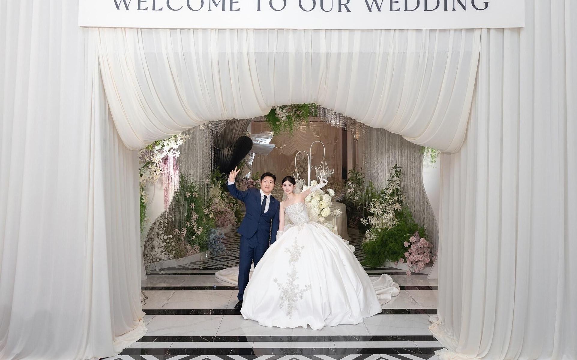 【囍记】公主驾到是大布幔的韩式婚礼仙气飘飘