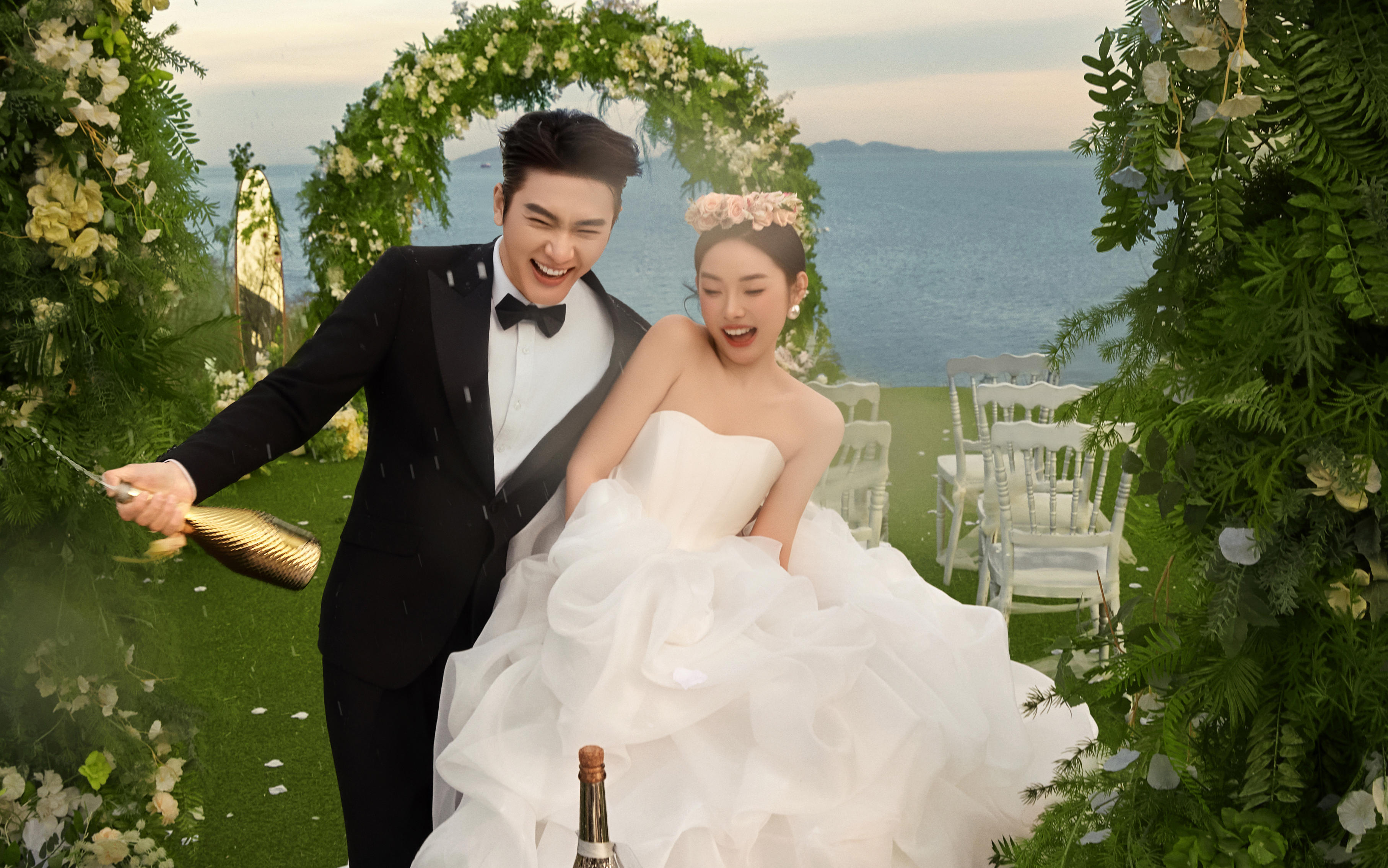 谁懂啊！大连海边目的地婚礼，美到失语