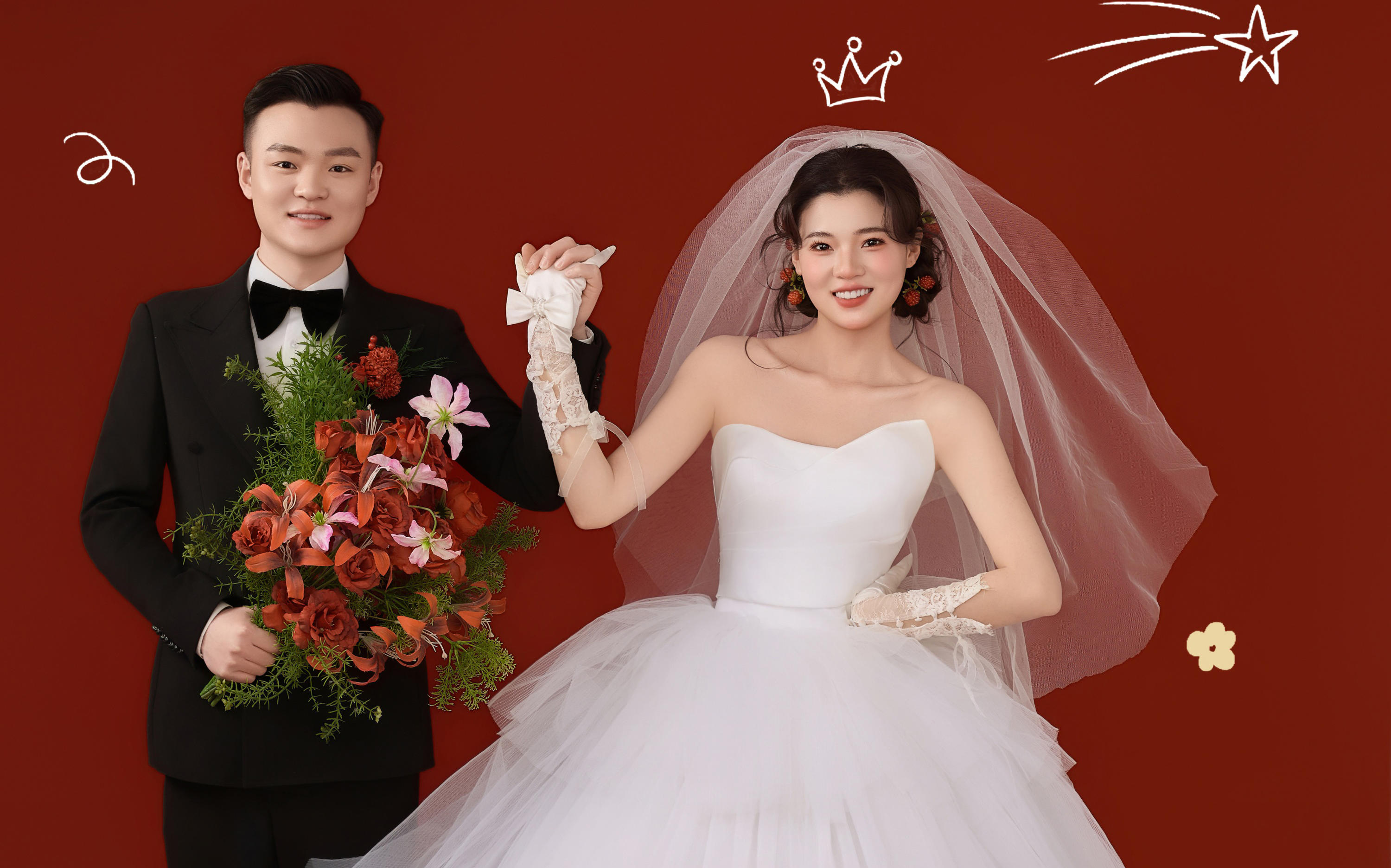 【壹家摄影】新中式喜嫁婚纱照‼鲜活力直接溢出✨