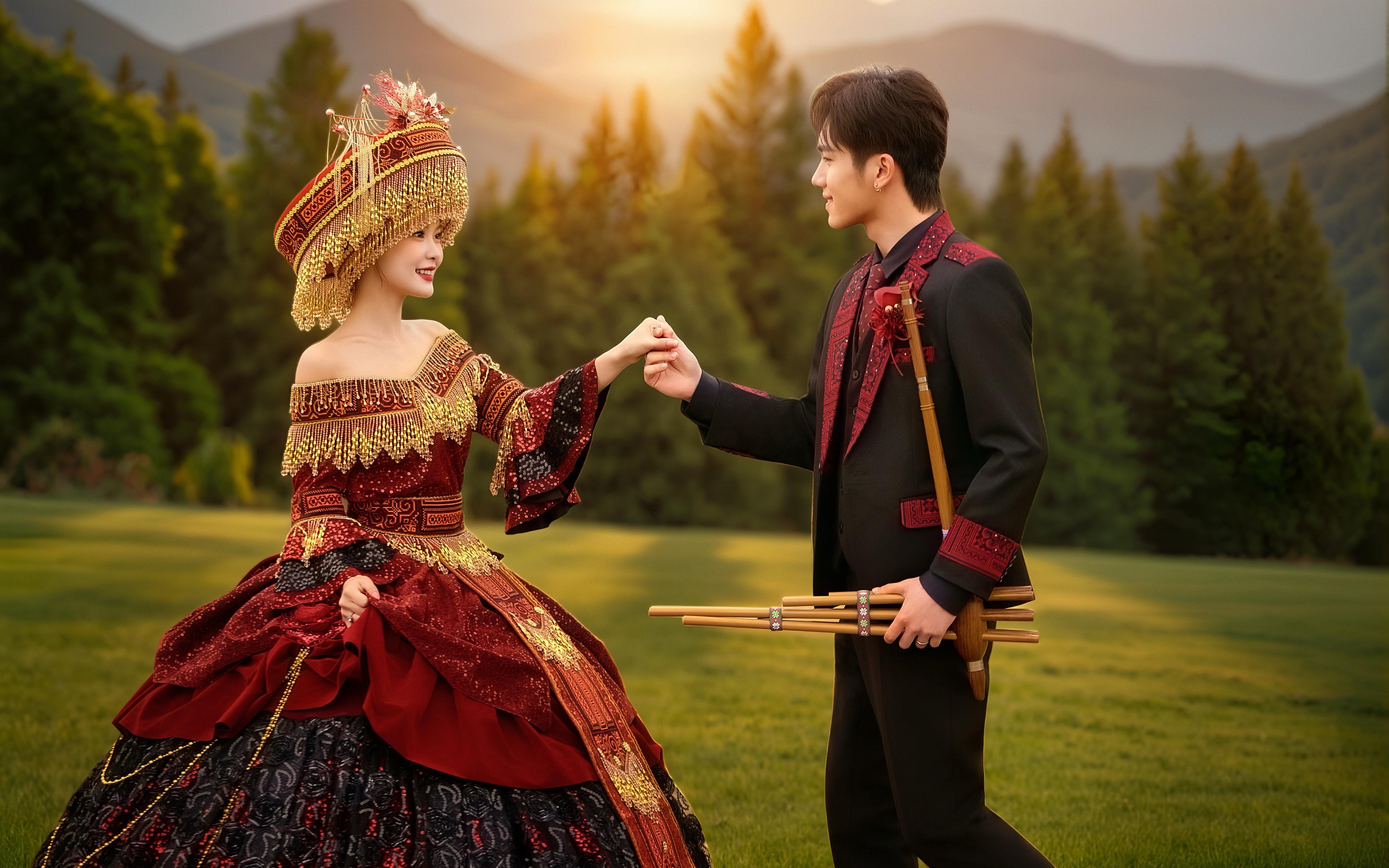 苗繡織就錦繡夢，紅妝映出百年情