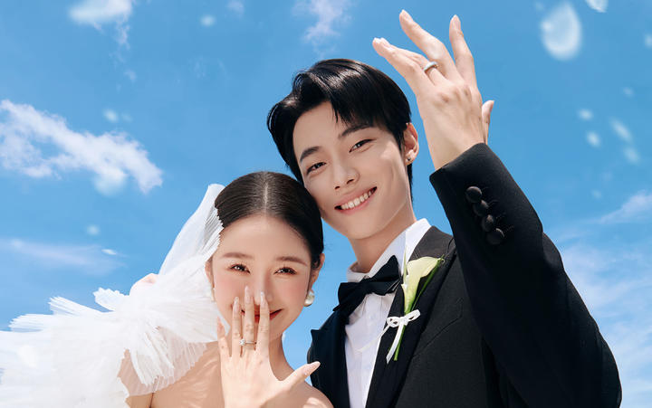 婚礼仪式感婚纱照，氛围太嗨啦