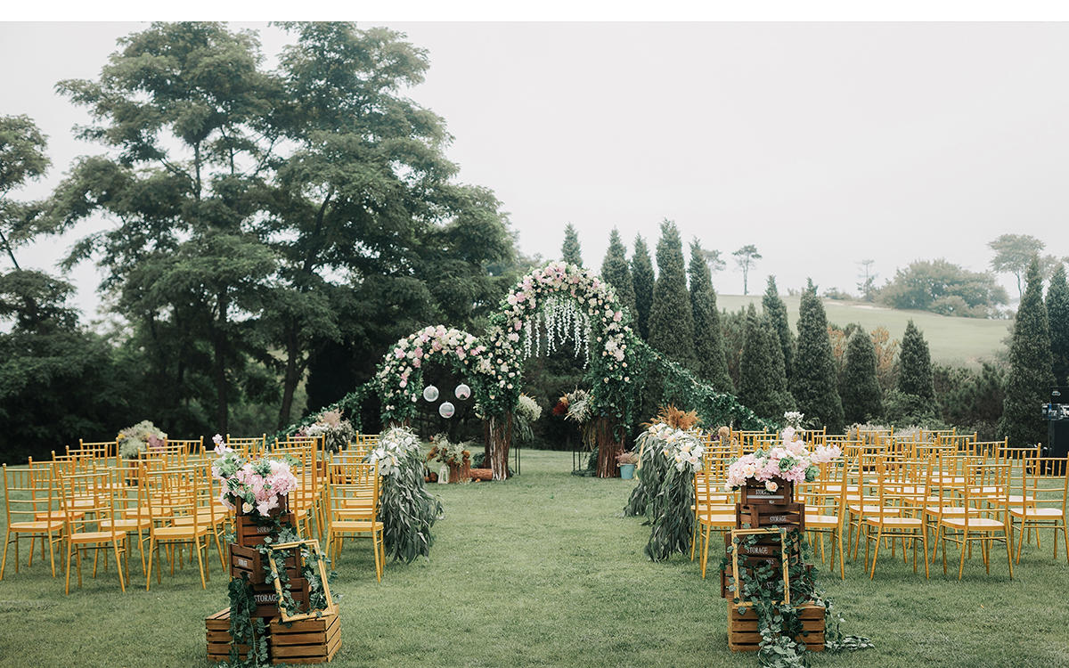 【室外白绿小清新】——臻尚婚礼定制