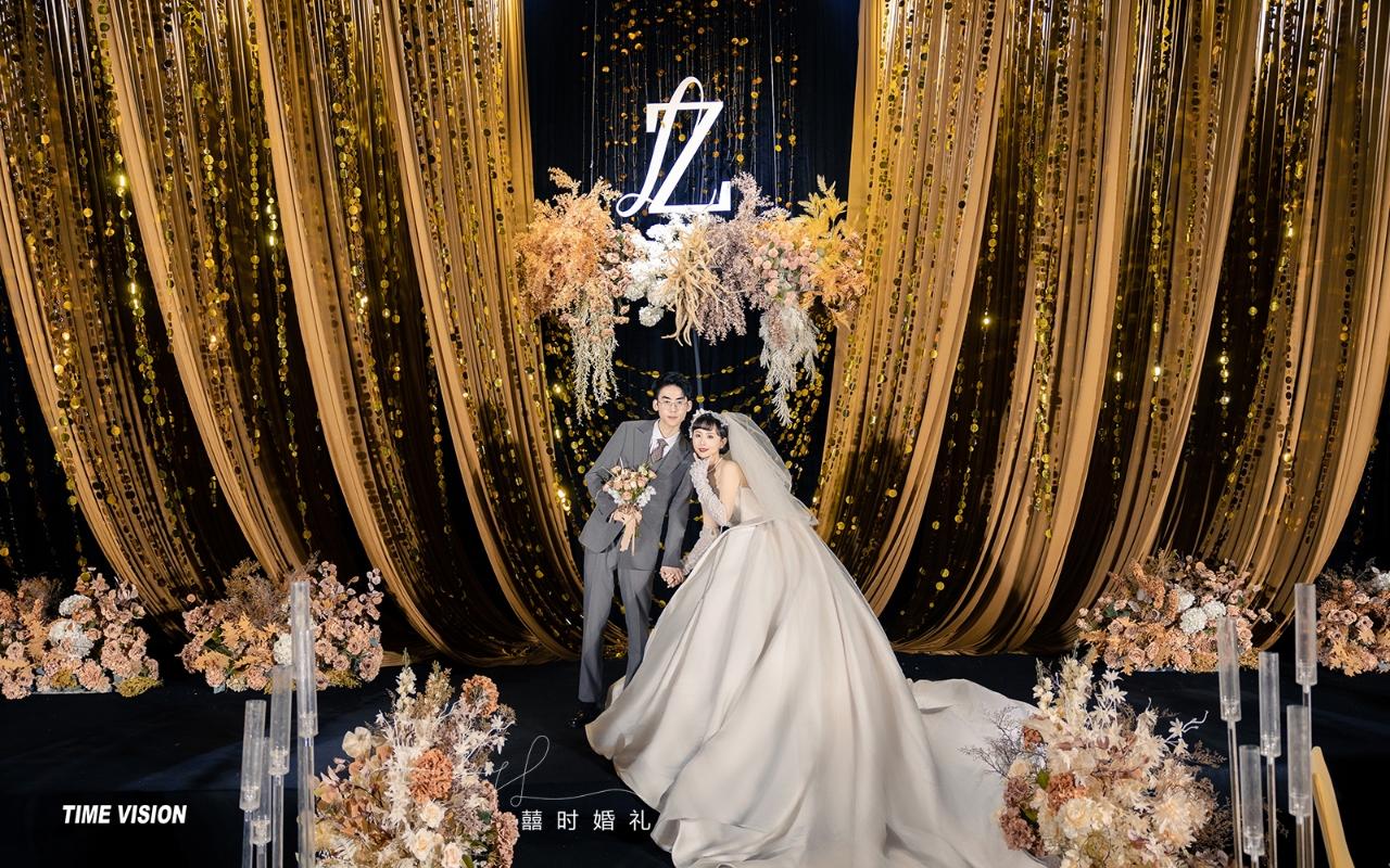 鎏金轻奢黑金婚礼