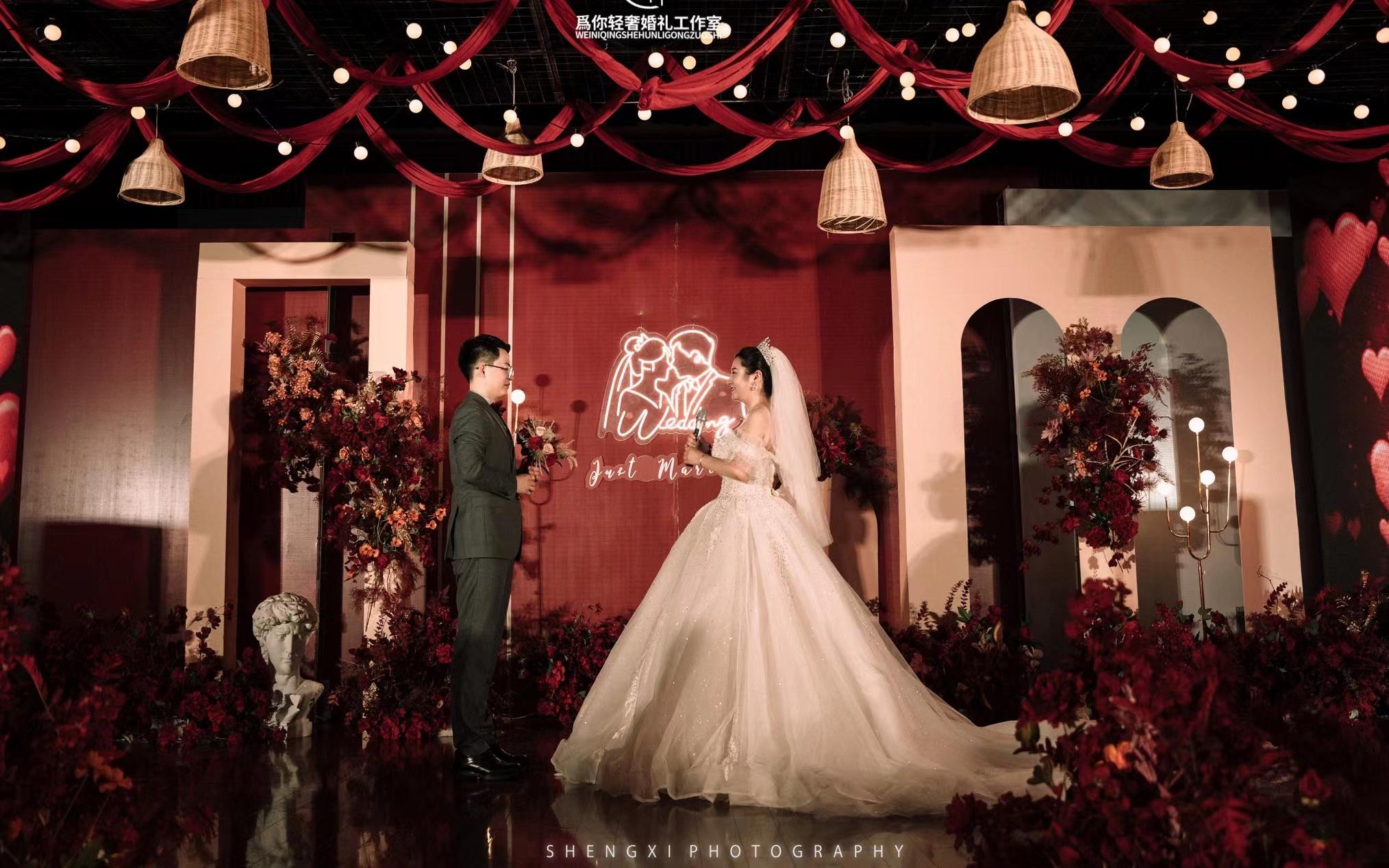 超划算双吊顶星空主题婚礼