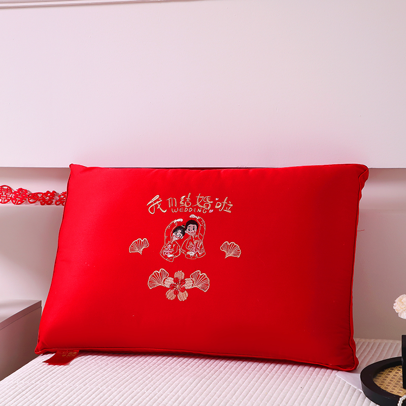 新款大红枕头婚庆枕芯