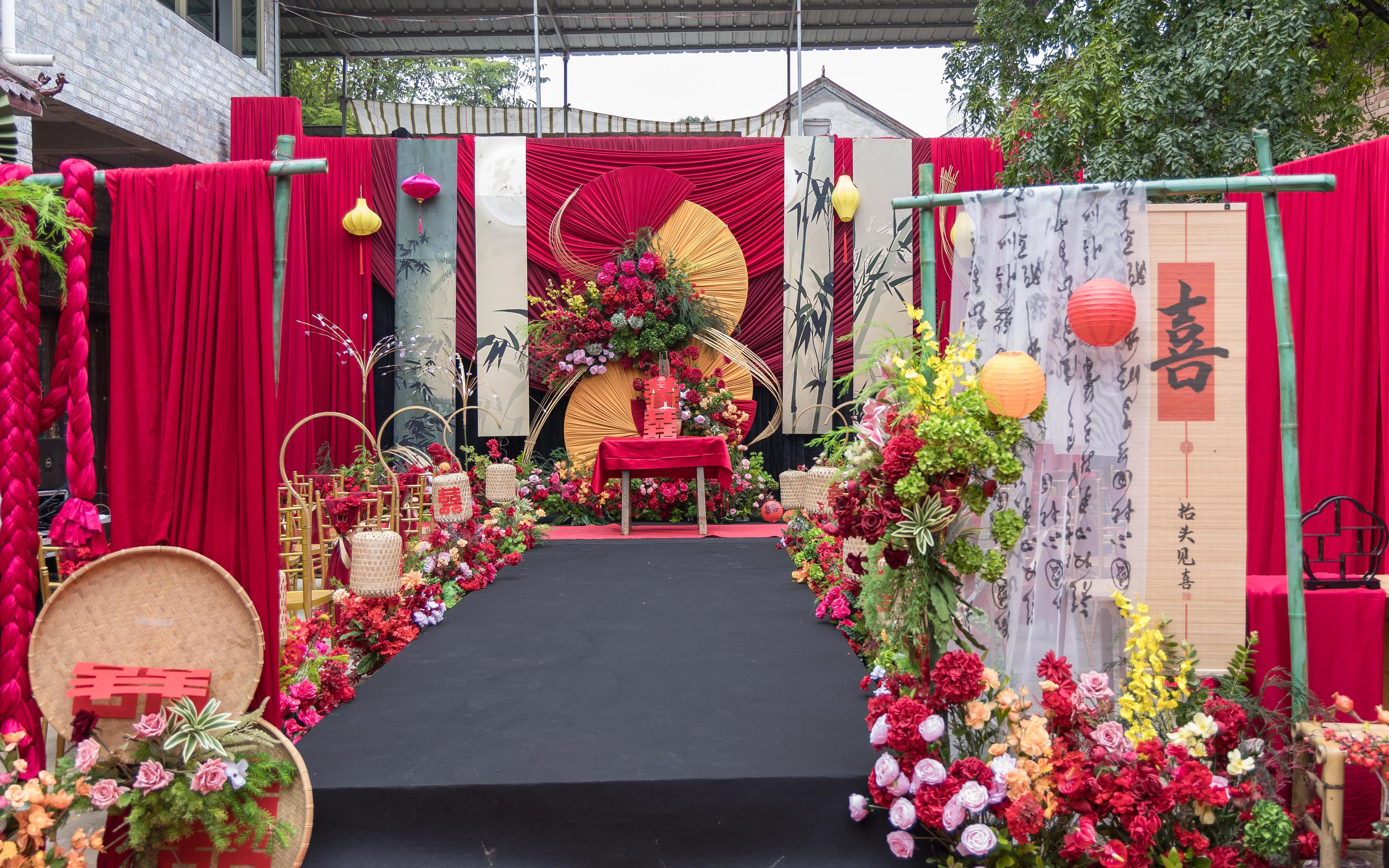 老家院里 一場新中式紅婚禮  鄉(xiāng)間喜事