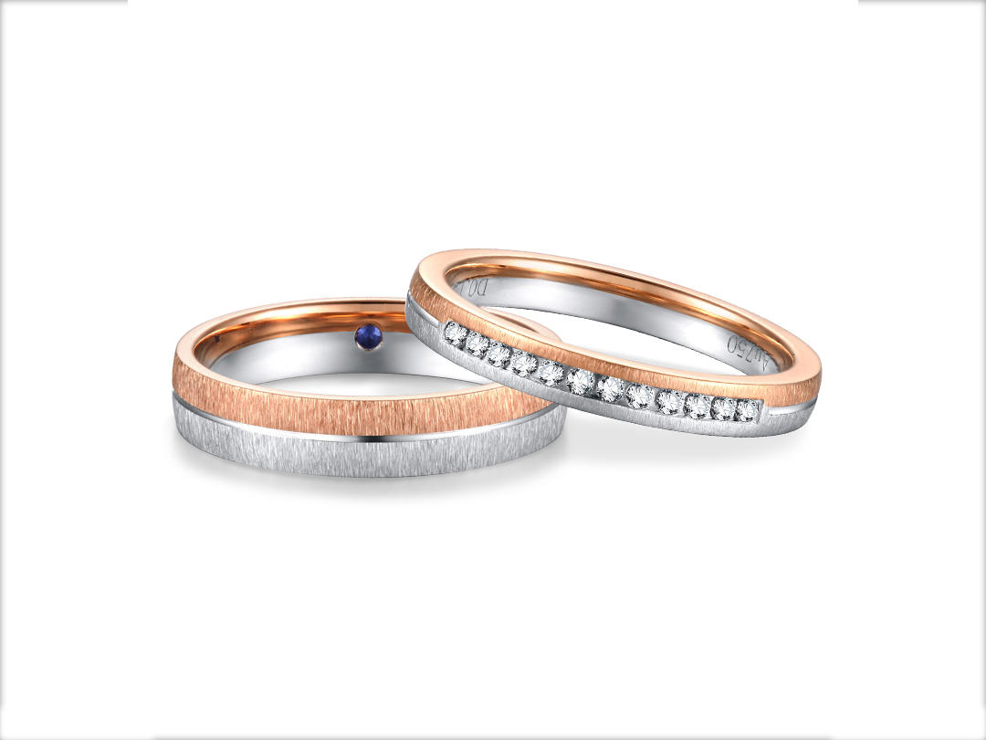 钻石对戒| 德国CNC工艺/蓝宝石/排镶钻石