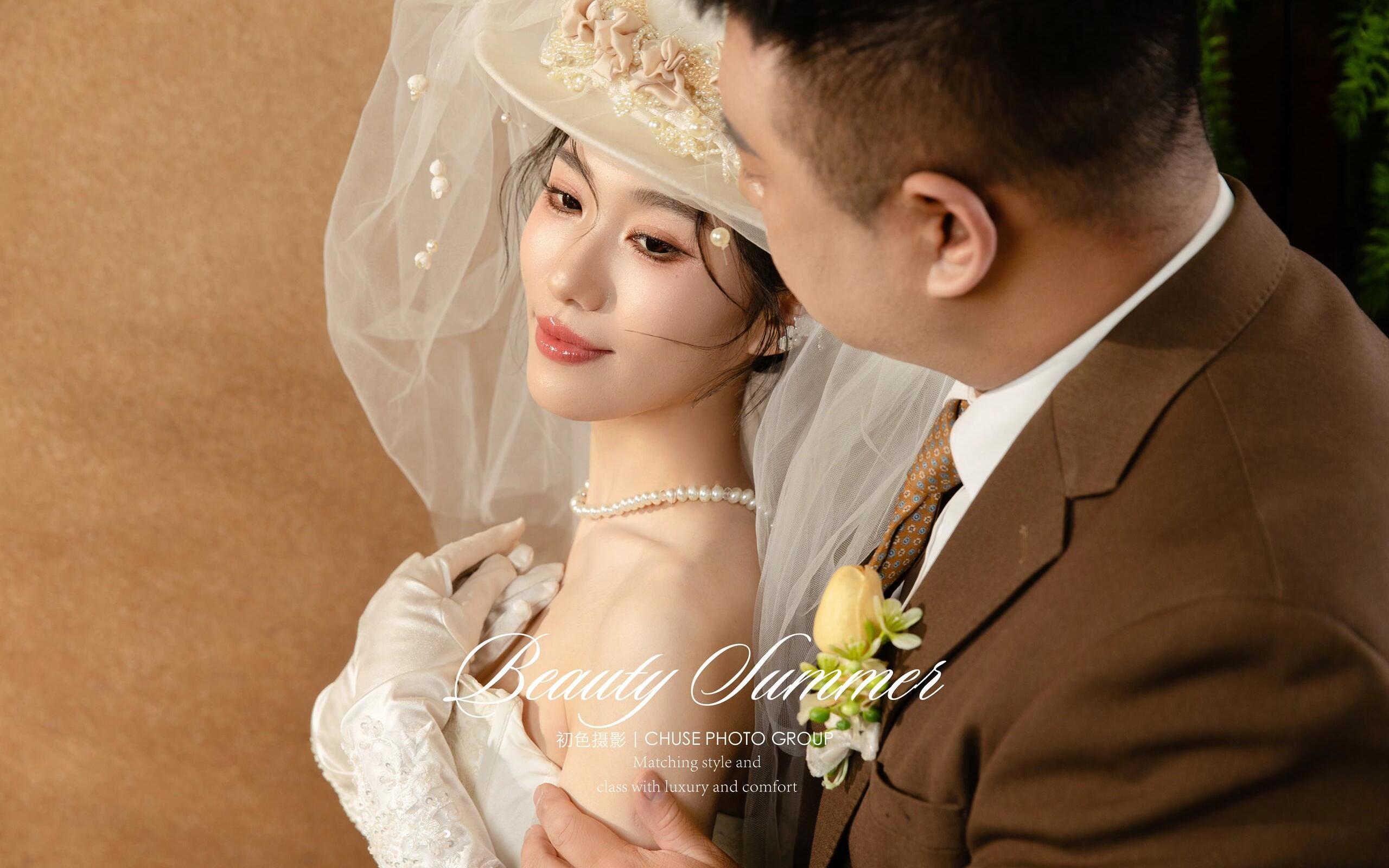 森系法式婚紗照｜把浪漫藏進綠意盎然