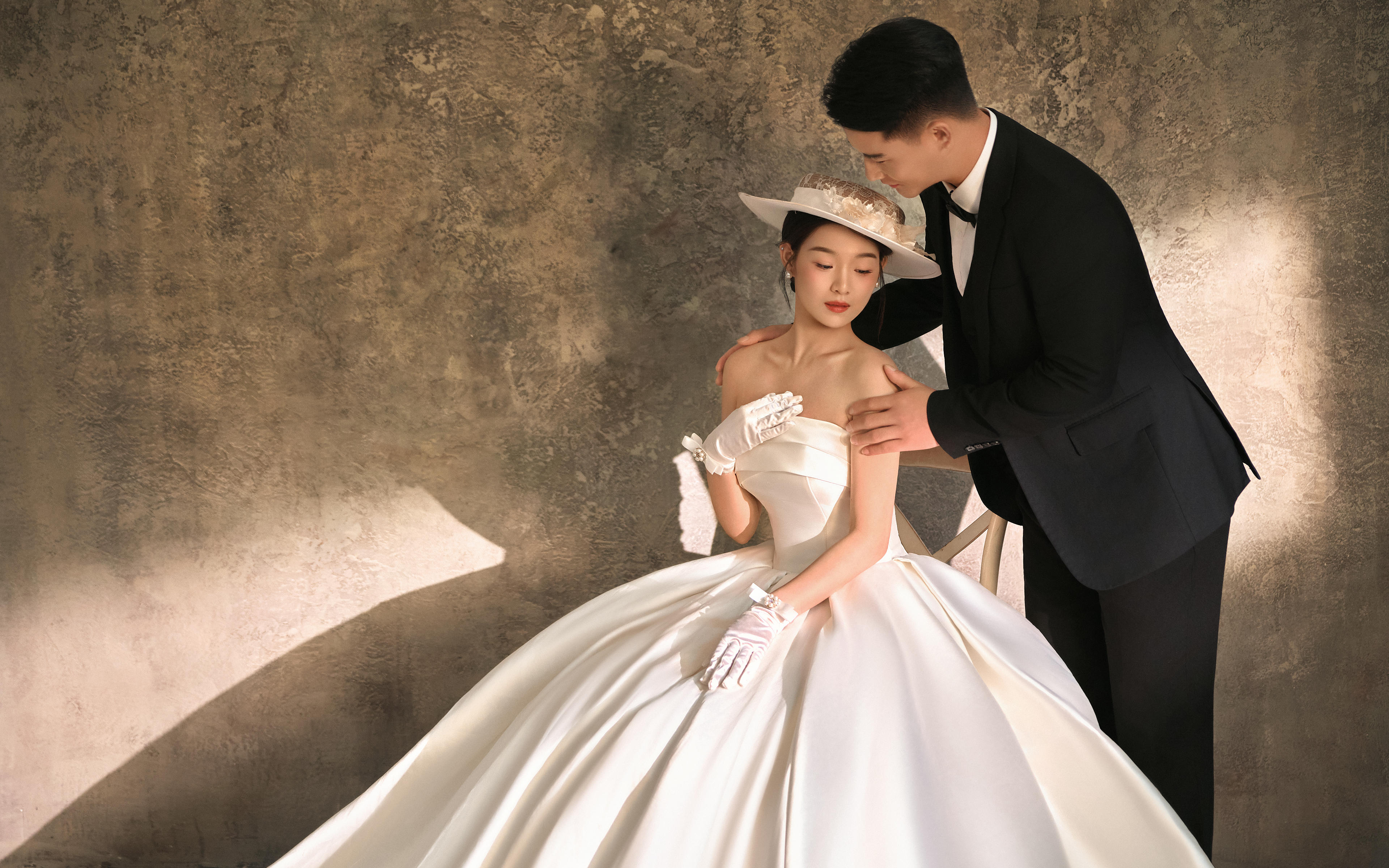 心动一万次的法式婚纱照