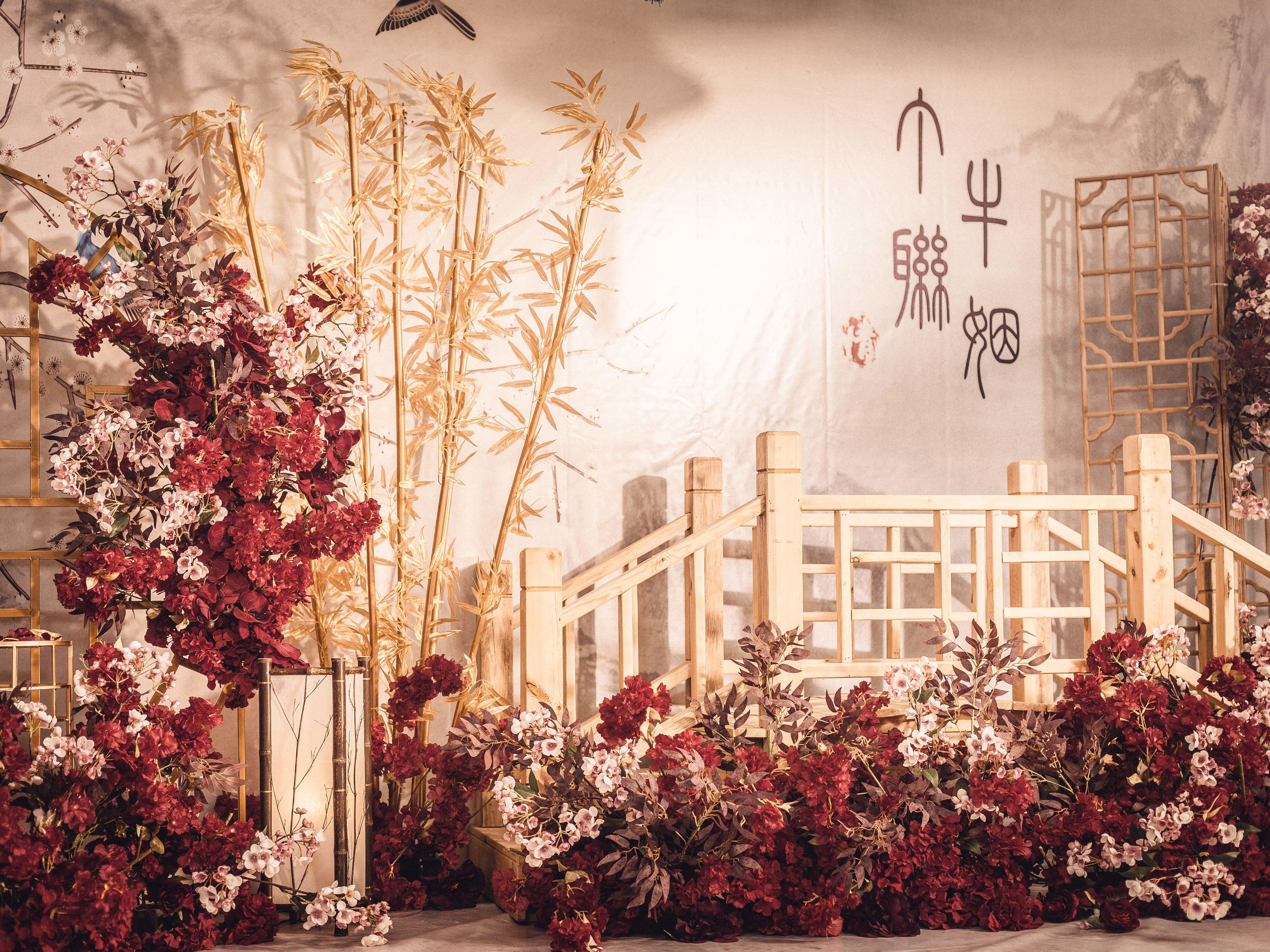 爱婚礼/香槟色新中式婚礼定制