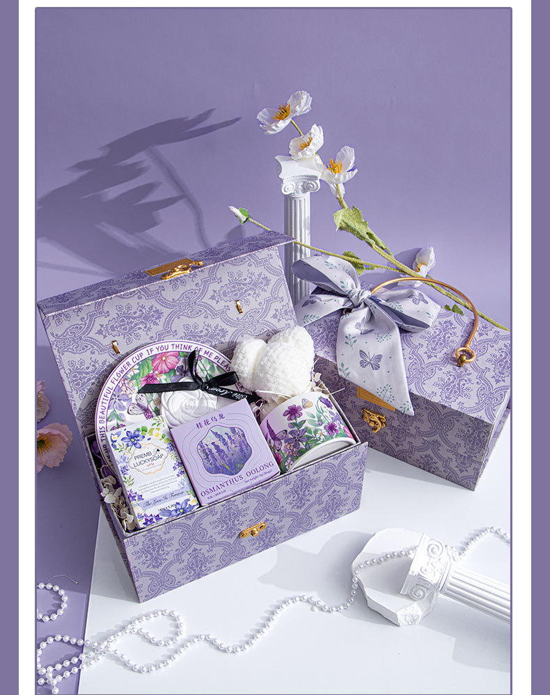 小眾高級感伴手禮  新娘送閨蜜姐妹團回禮禮盒 紫藤花園 