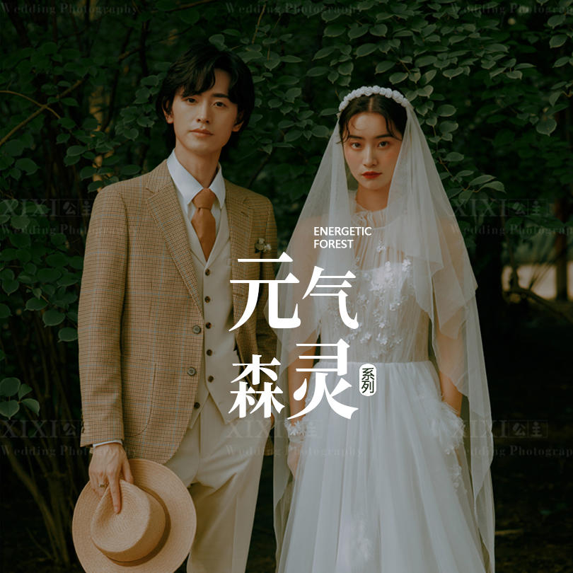 森系婚纱照 森林夏日奇遇记