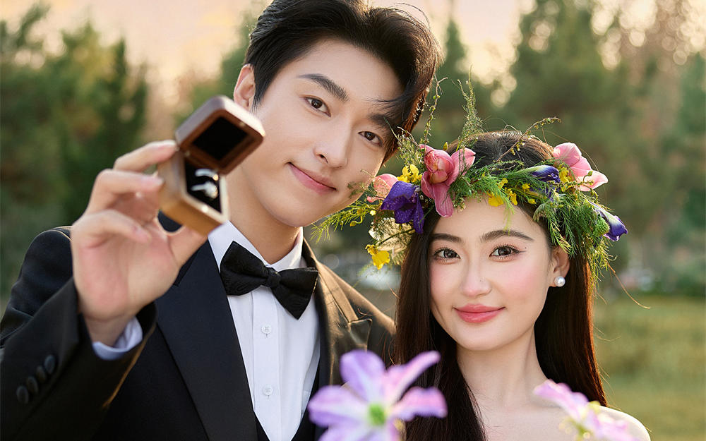 天啦????被森系婚紗照的氛圍感硬控了~