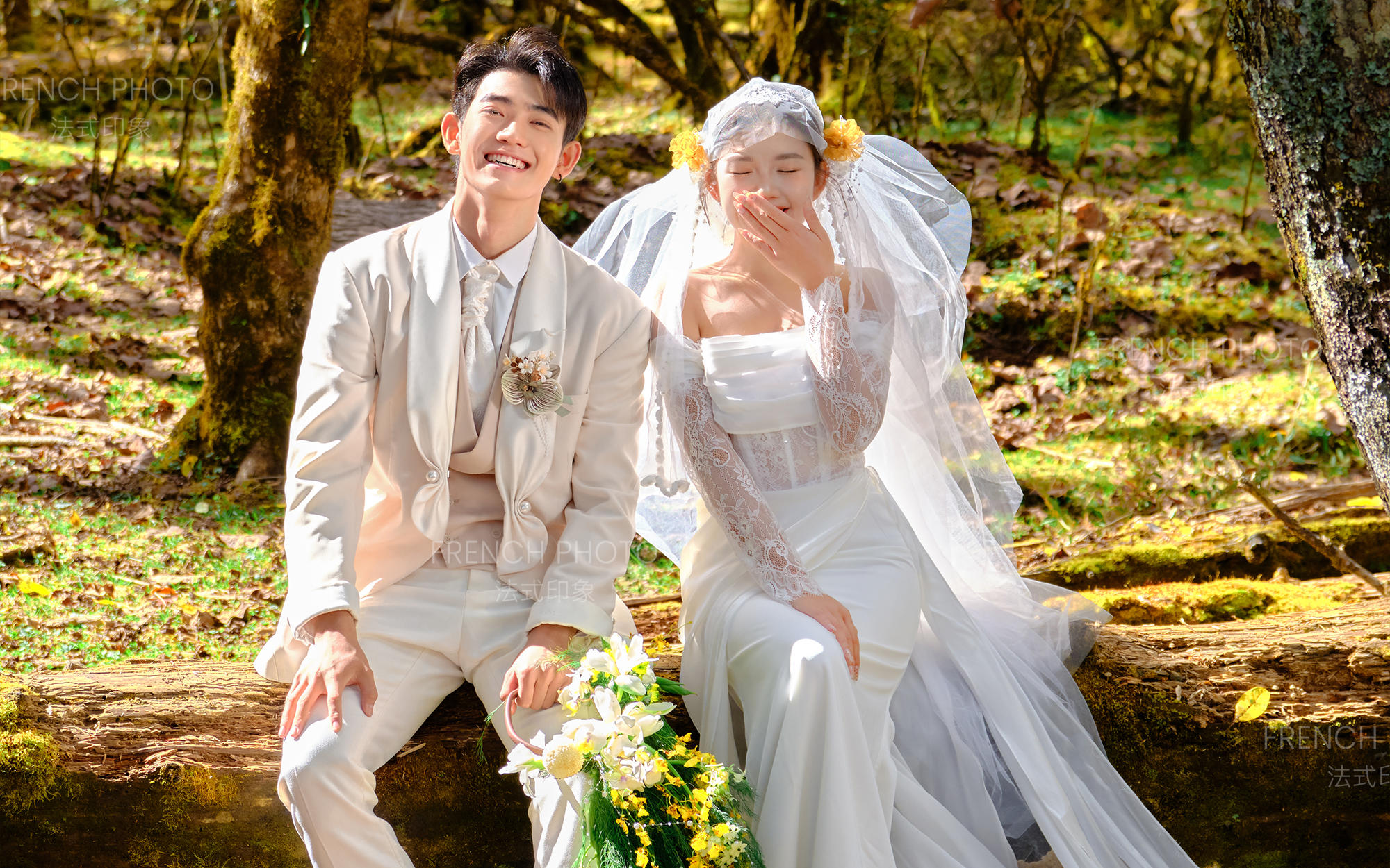 【法式印象】这份怦然心动是云杉坪给的！丽江婚纱照