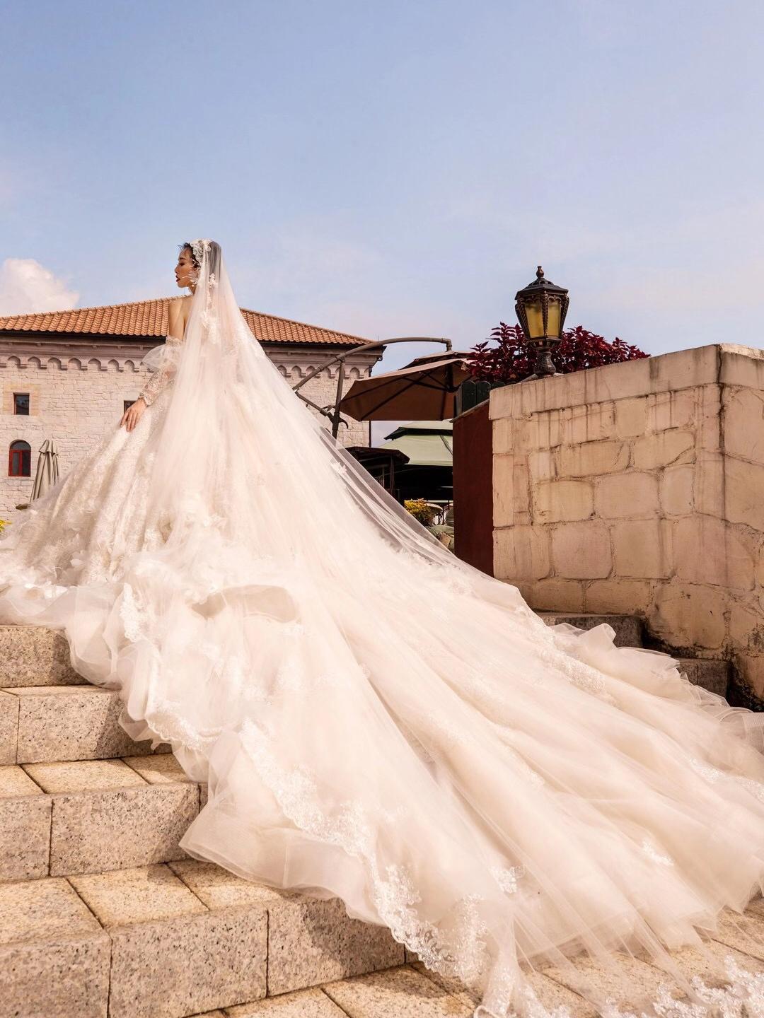 【安娜淑】韩式梦幻公主地蓬纱