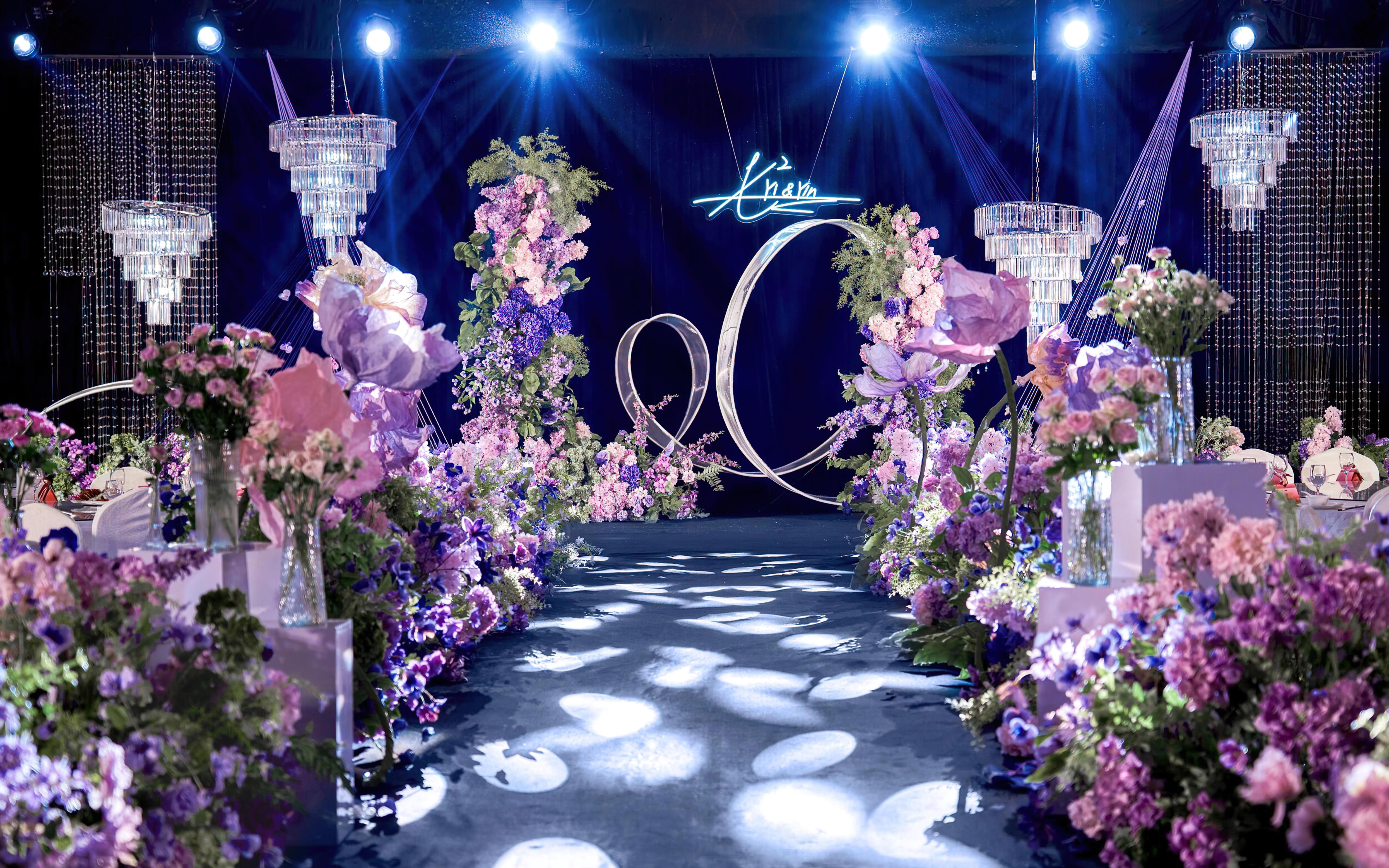 [景星門]紫色韓式水晶婚禮