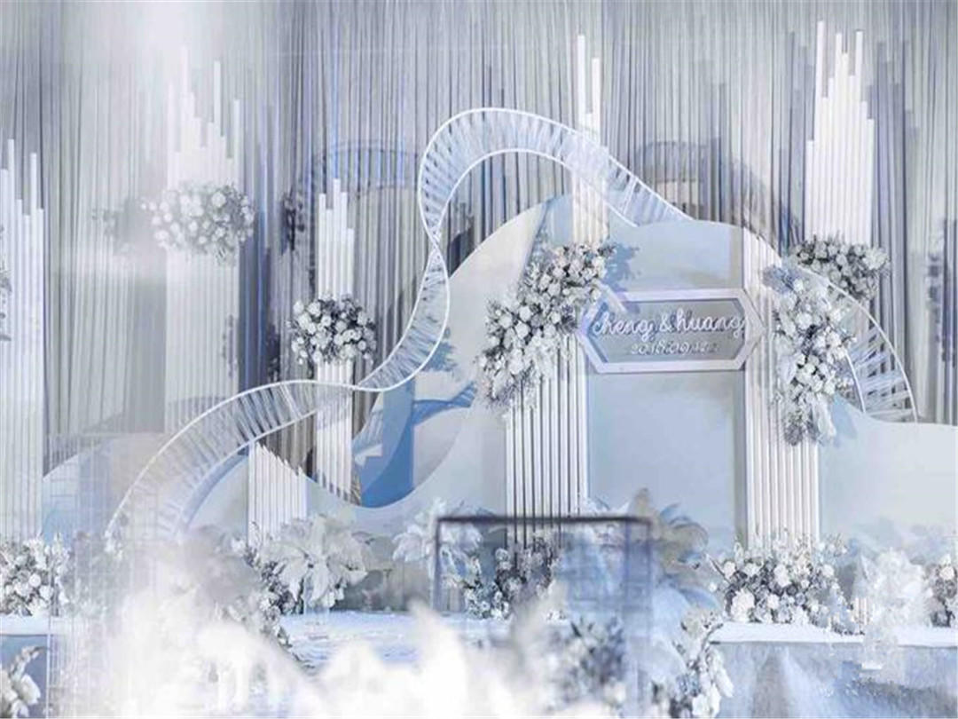 【三公主婚礼】轻奢小众渐变浅蓝婚礼，纯粹干净的美