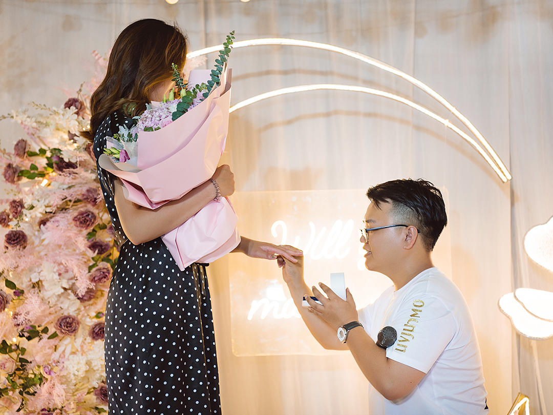 室内求婚露台求婚惊喜流程设计