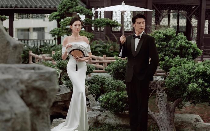 婉约派新中式园林婚纱照✨令人惊艳了中国风