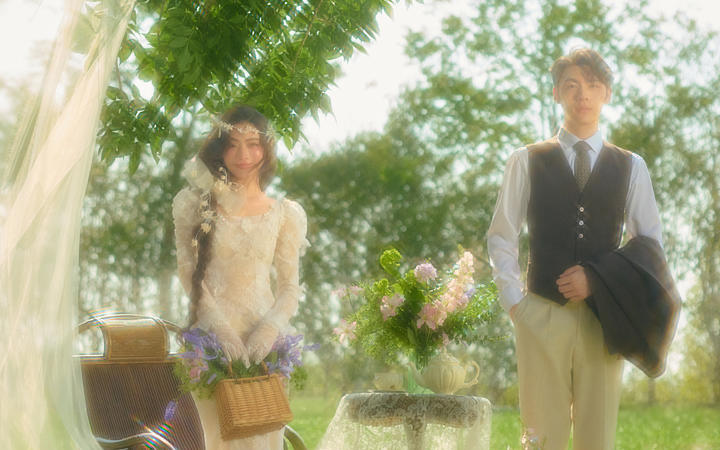 这才是我想要的法式少女婚纱照