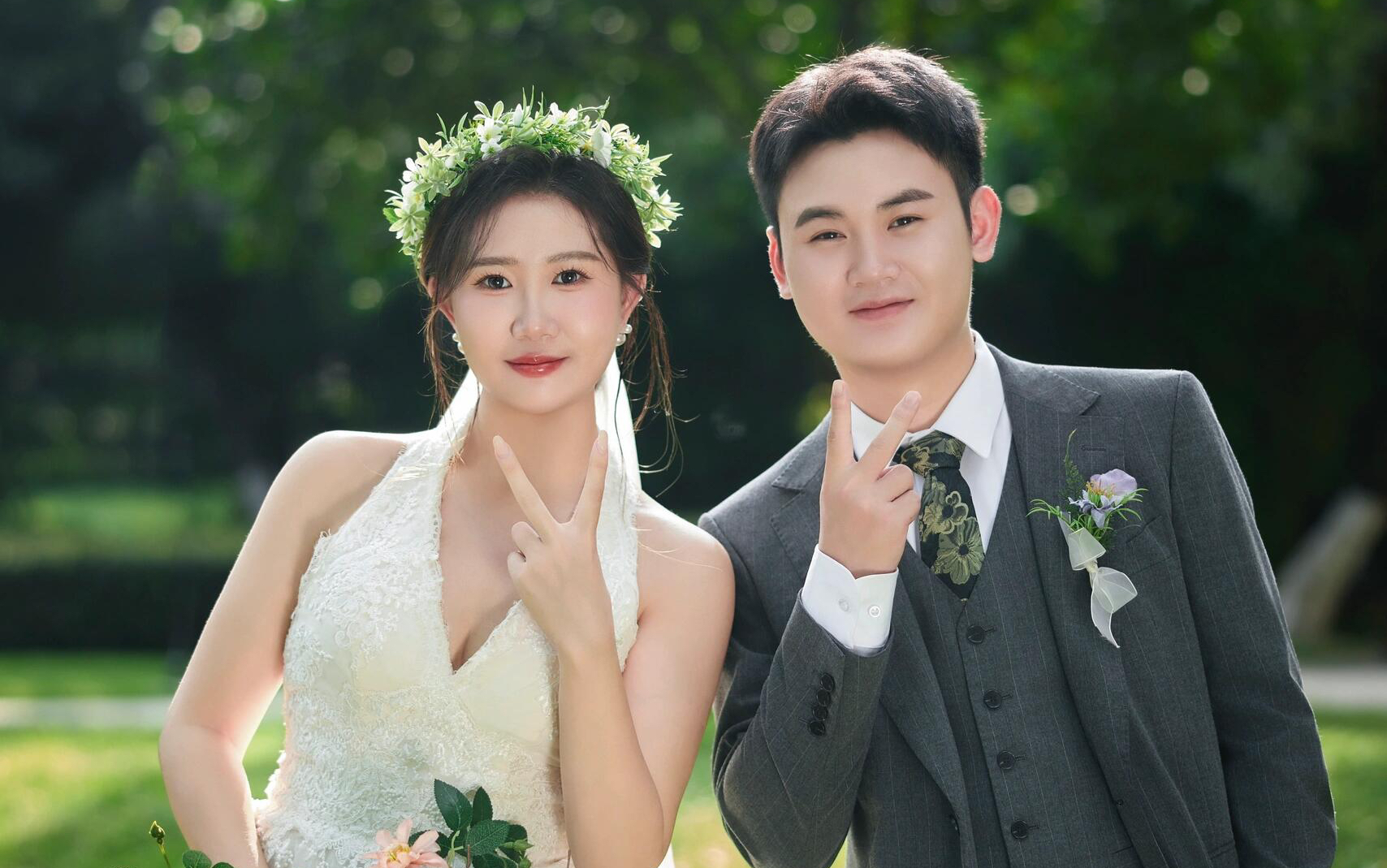 草坪系列客片欣赏！石家庄婚纱照推荐商家