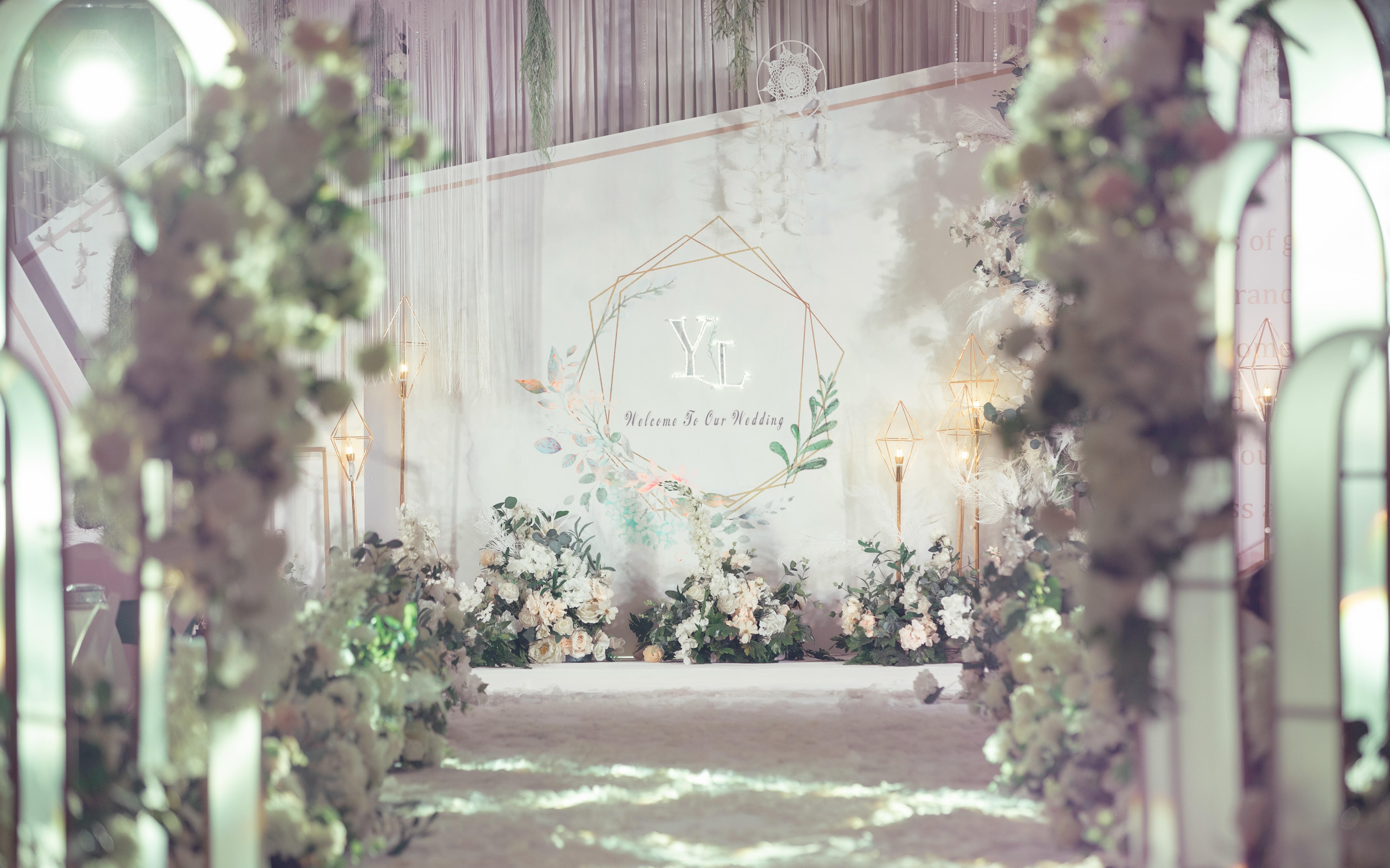 【锦上婚礼】小清新白绿色新款大热婚礼