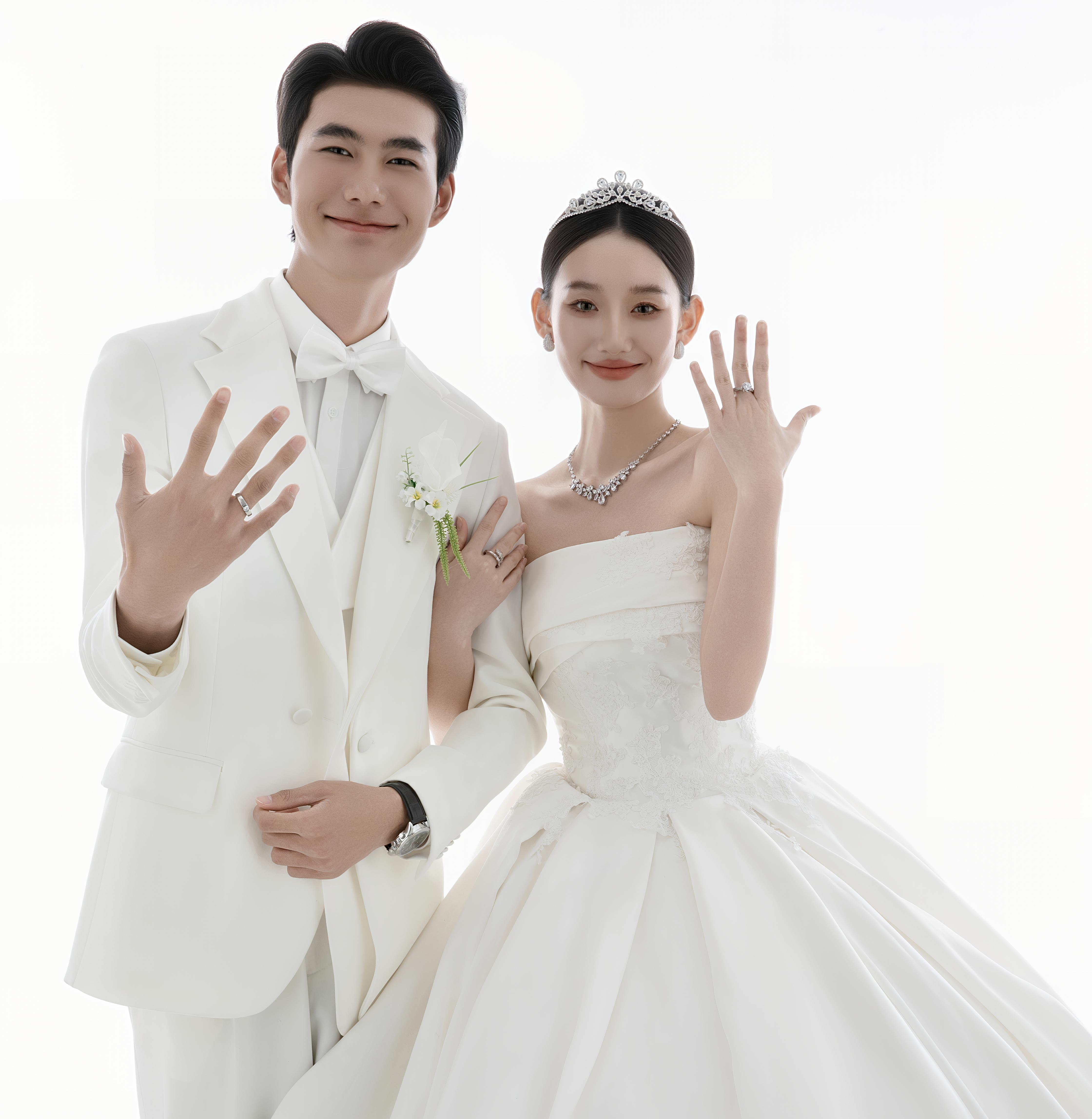白色系韩式婚纱照|温柔高级感十足🌷