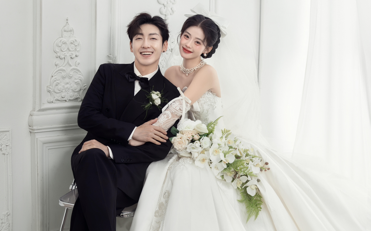 公主请拍 韩系主纱婚纱照超适合甜妹