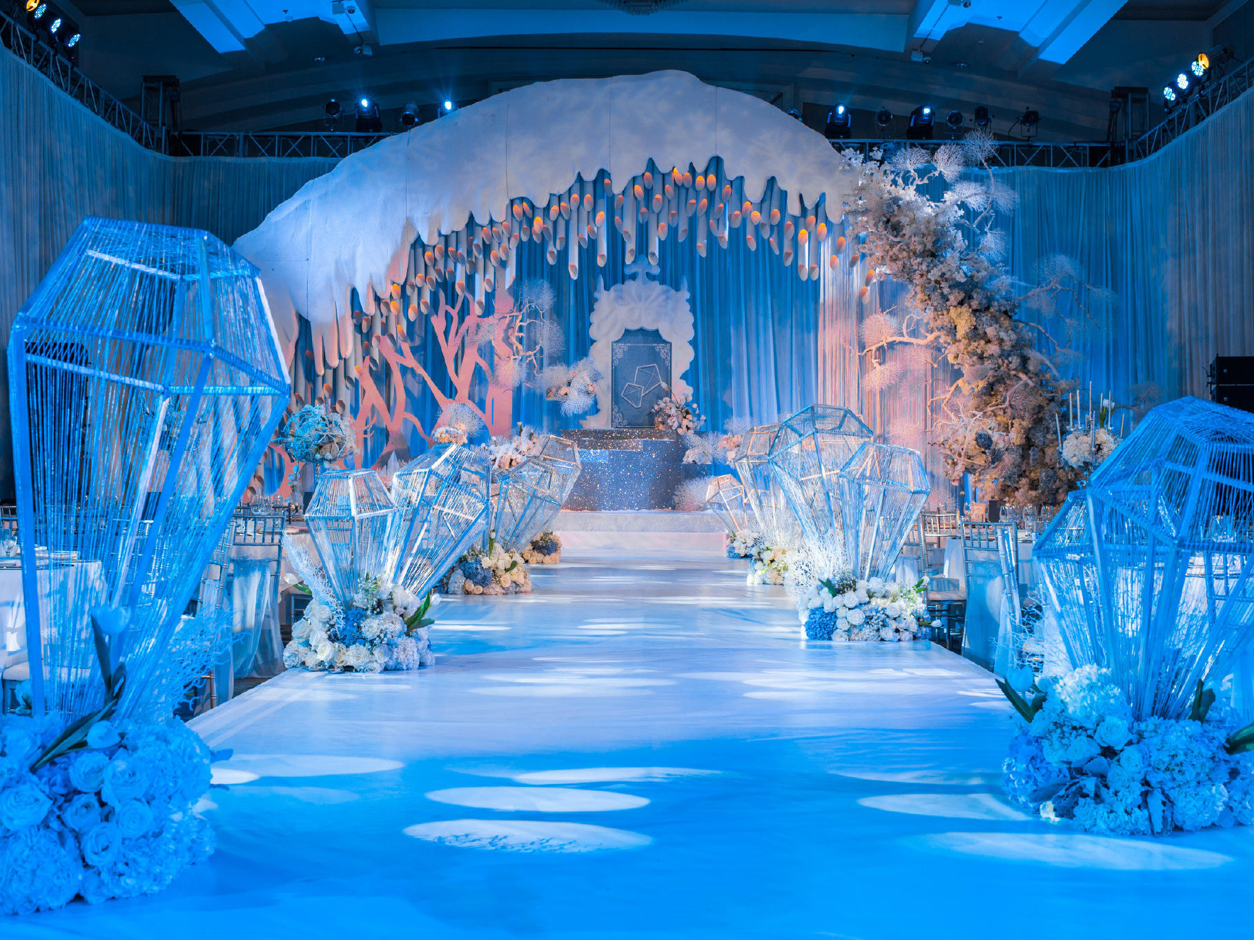 【唯诺婚礼】私人订制 蓝色 冰雪世界