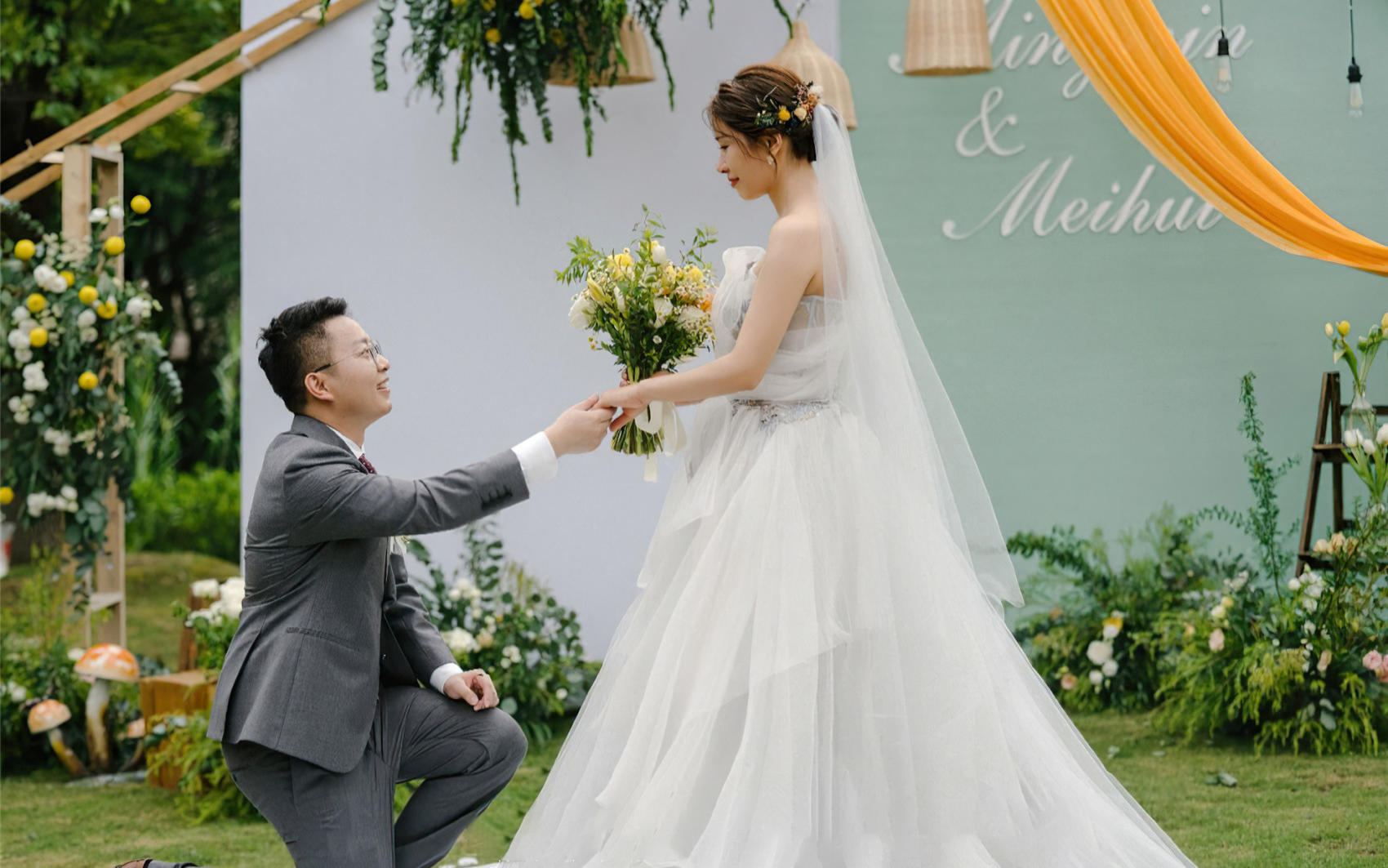 喜礼婚嫁/森系秋色户外婚礼/含主持摄像
