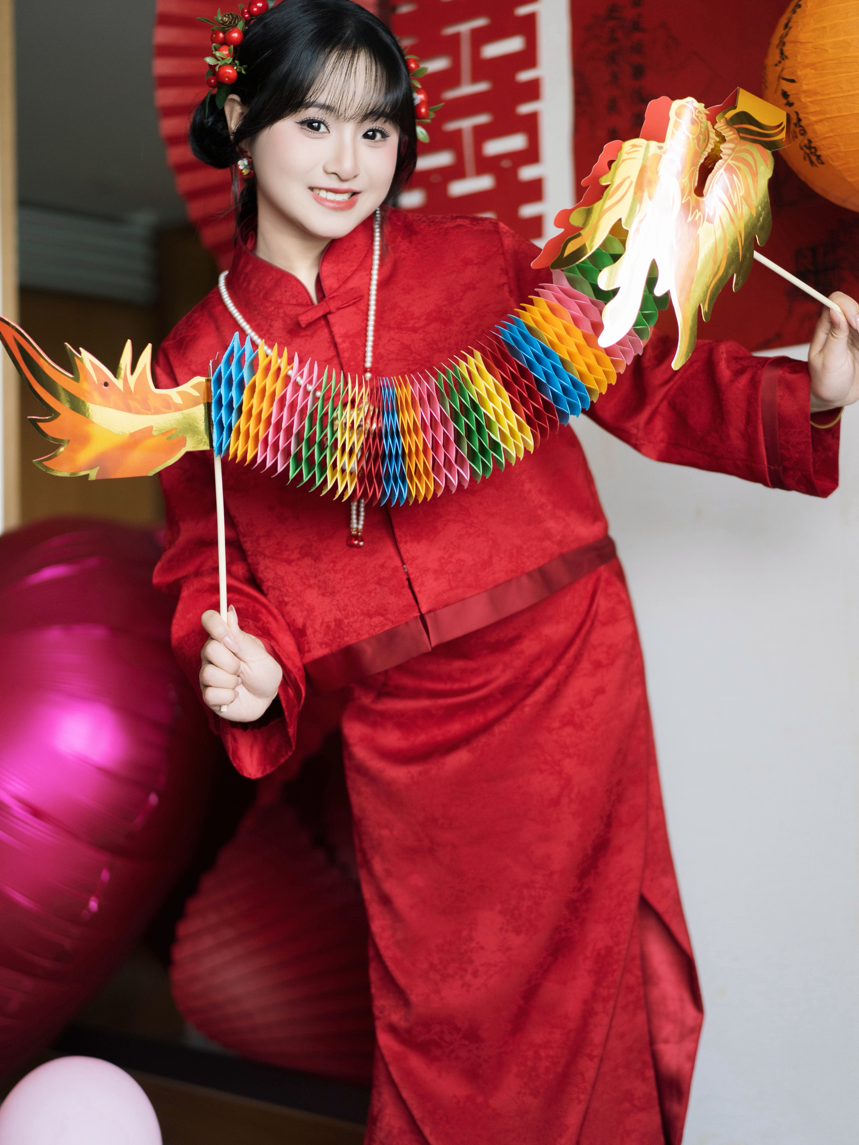 新中式俏皮感做可爱女孩