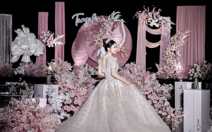 云墨嘉礼策划｜粉色布蔓造型婚礼