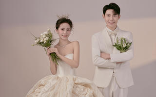 好温柔呀 在运城拍到的超哇塞的韩式极简婚纱照